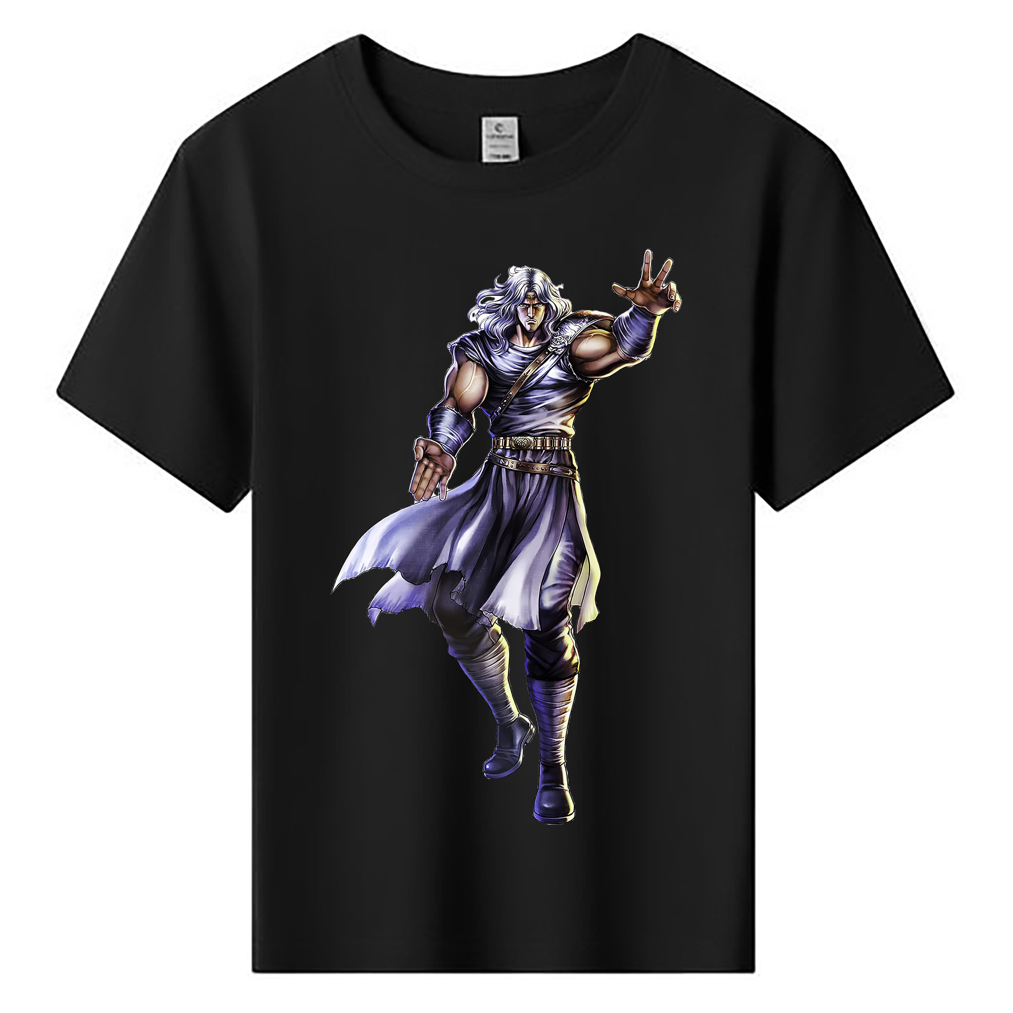 （画像用） 北斗の拳 Fist of the North Star 綿100％キッズTシャツ（フロントプリント）