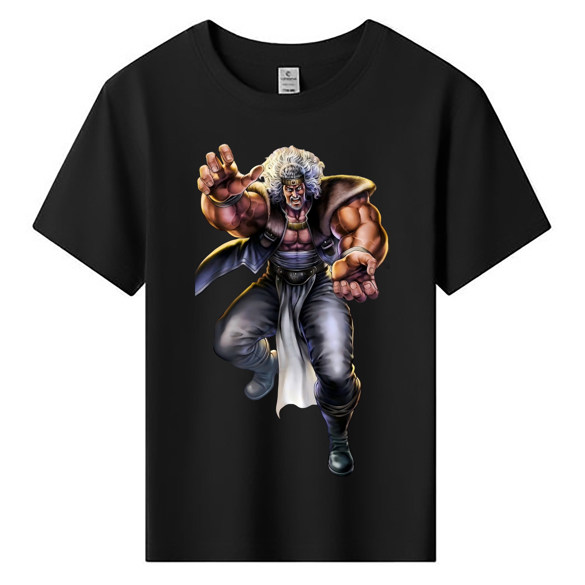 （画像用） 北斗の拳 Fist of the North Star 綿100％キッズTシャツ（フロントプリント）