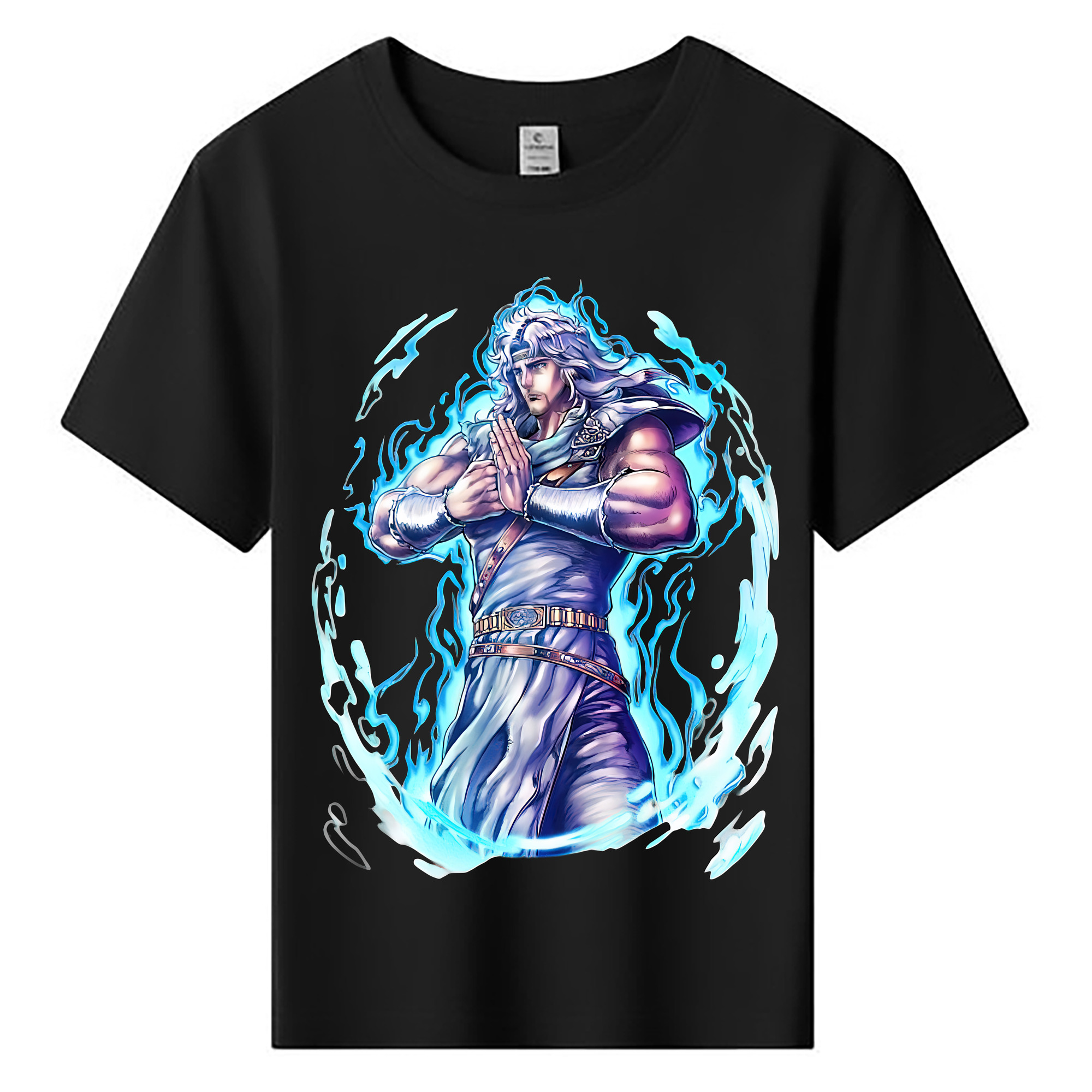 （画像用） 北斗の拳 Fist of the North Star 綿100％キッズTシャツ（フロントプリント）