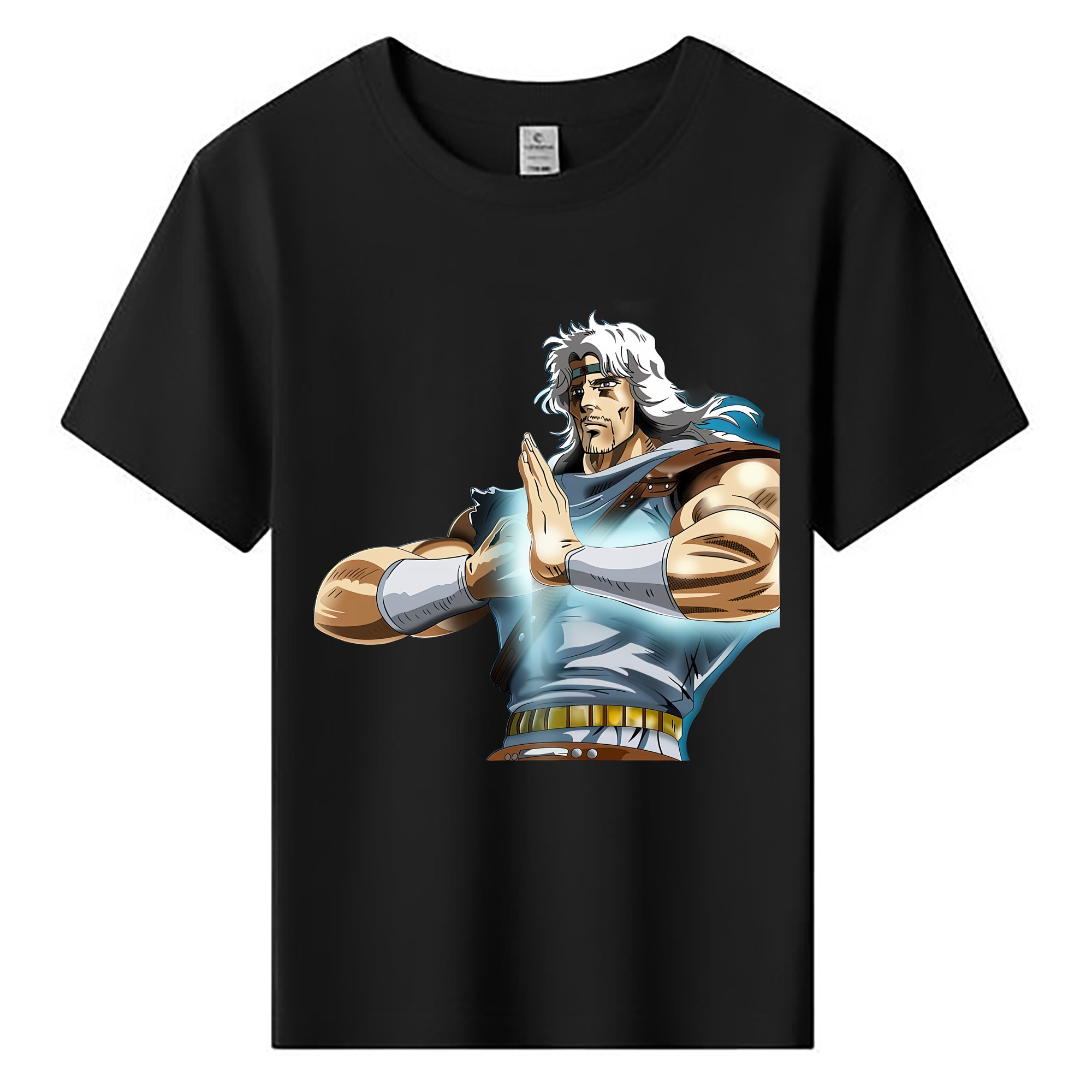 （画像用） 北斗の拳 Fist of the North Star 綿100％キッズTシャツ（フロントプリント）