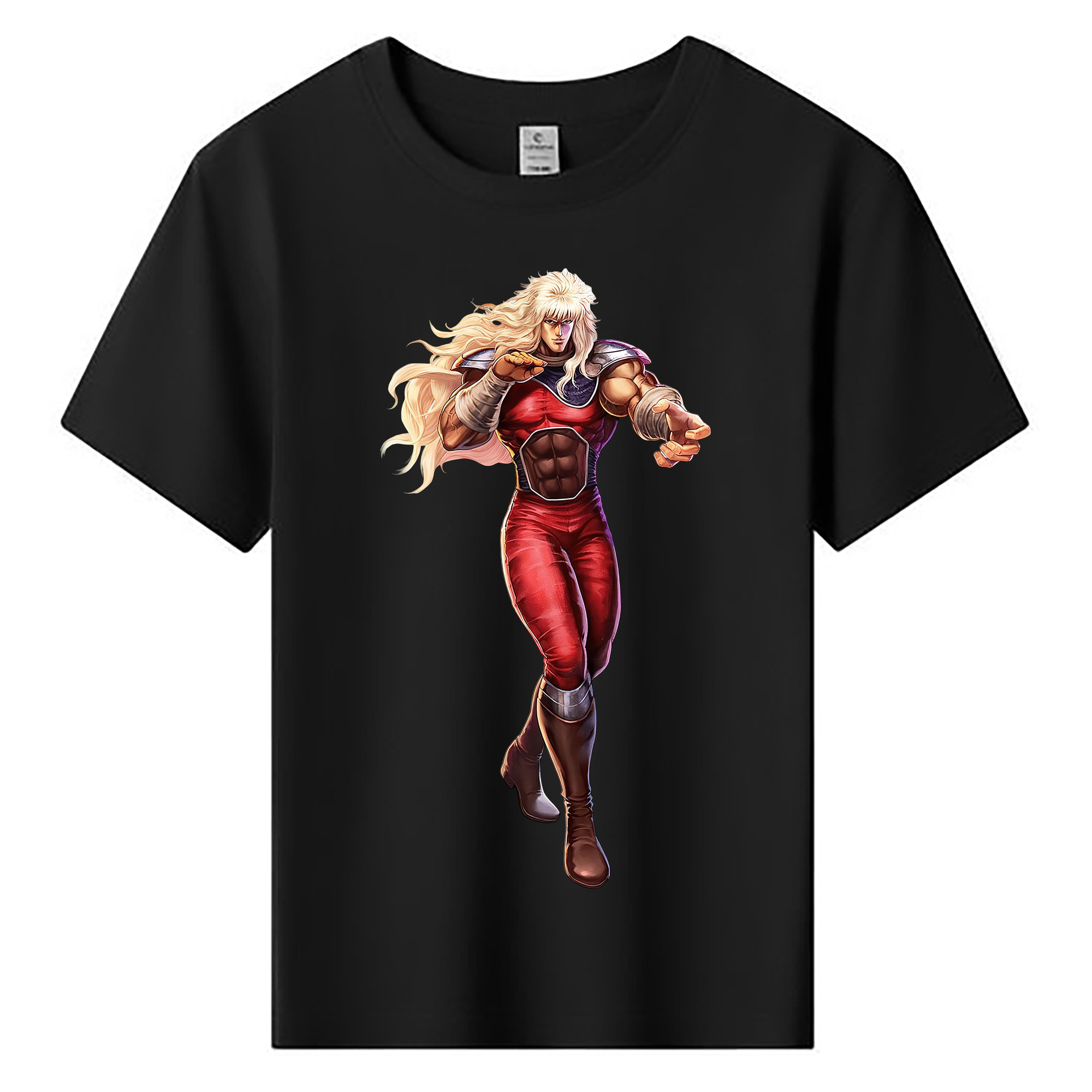 （画像用） 北斗の拳 Fist of the North Star 綿100％キッズTシャツ（フロントプリント）
