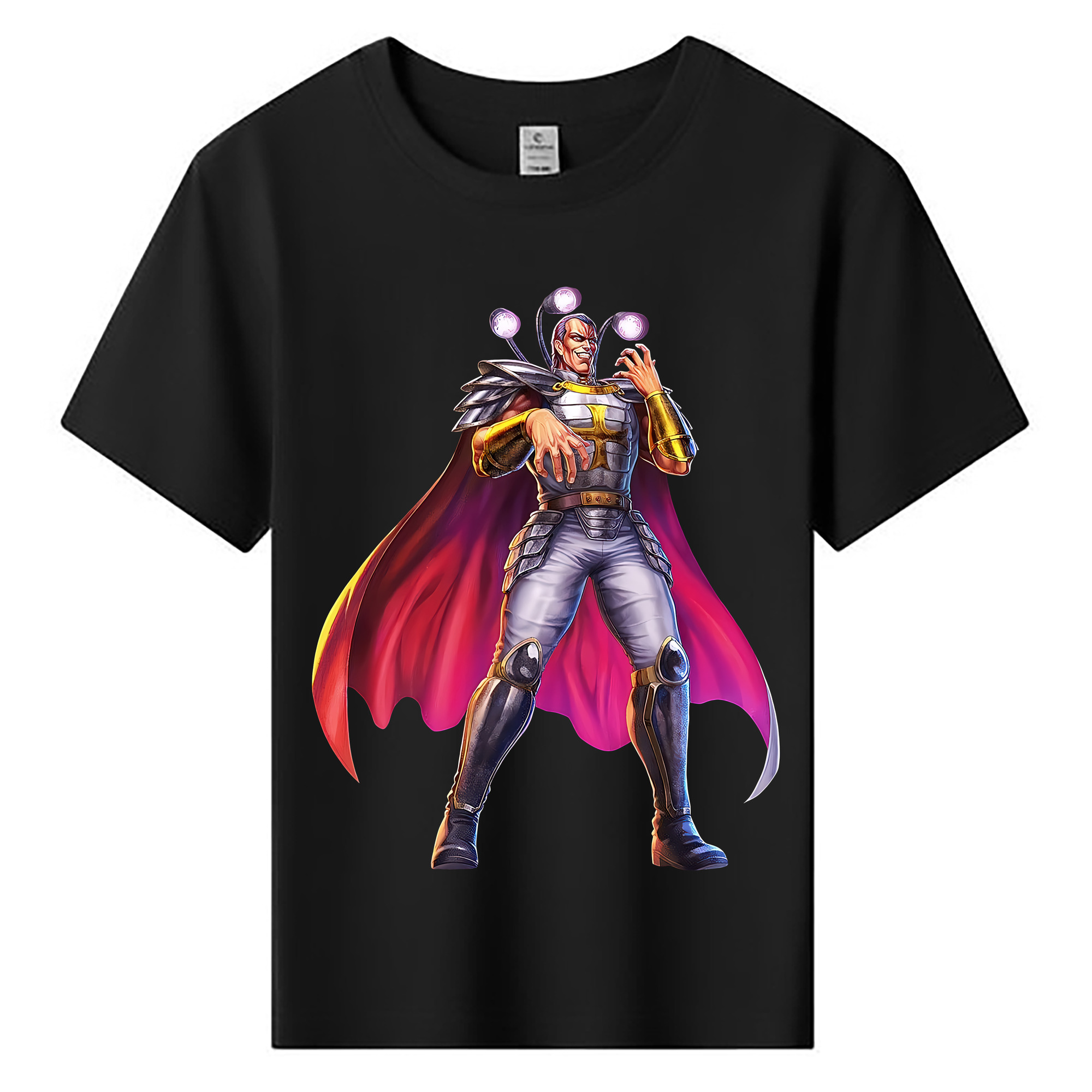 （画像用） 北斗の拳 Fist of the North Star 綿100％キッズTシャツ（フロントプリント）