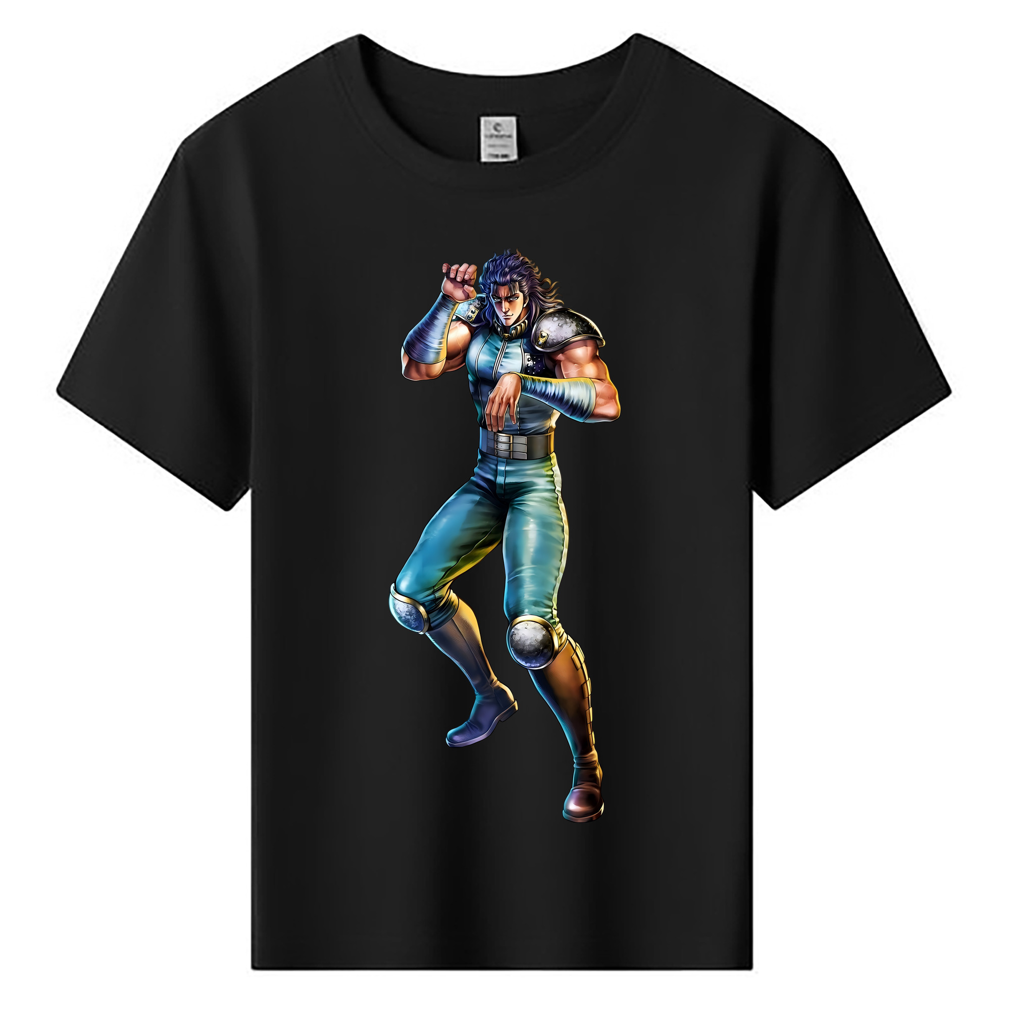 （画像用） 北斗の拳 Fist of the North Star 綿100％キッズTシャツ（フロントプリント）