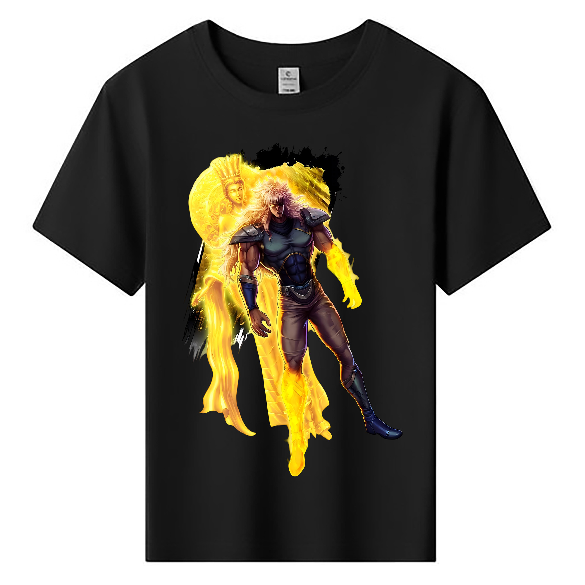 （画像用） 北斗の拳 Fist of the North Star 綿100％キッズTシャツ（フロントプリント）