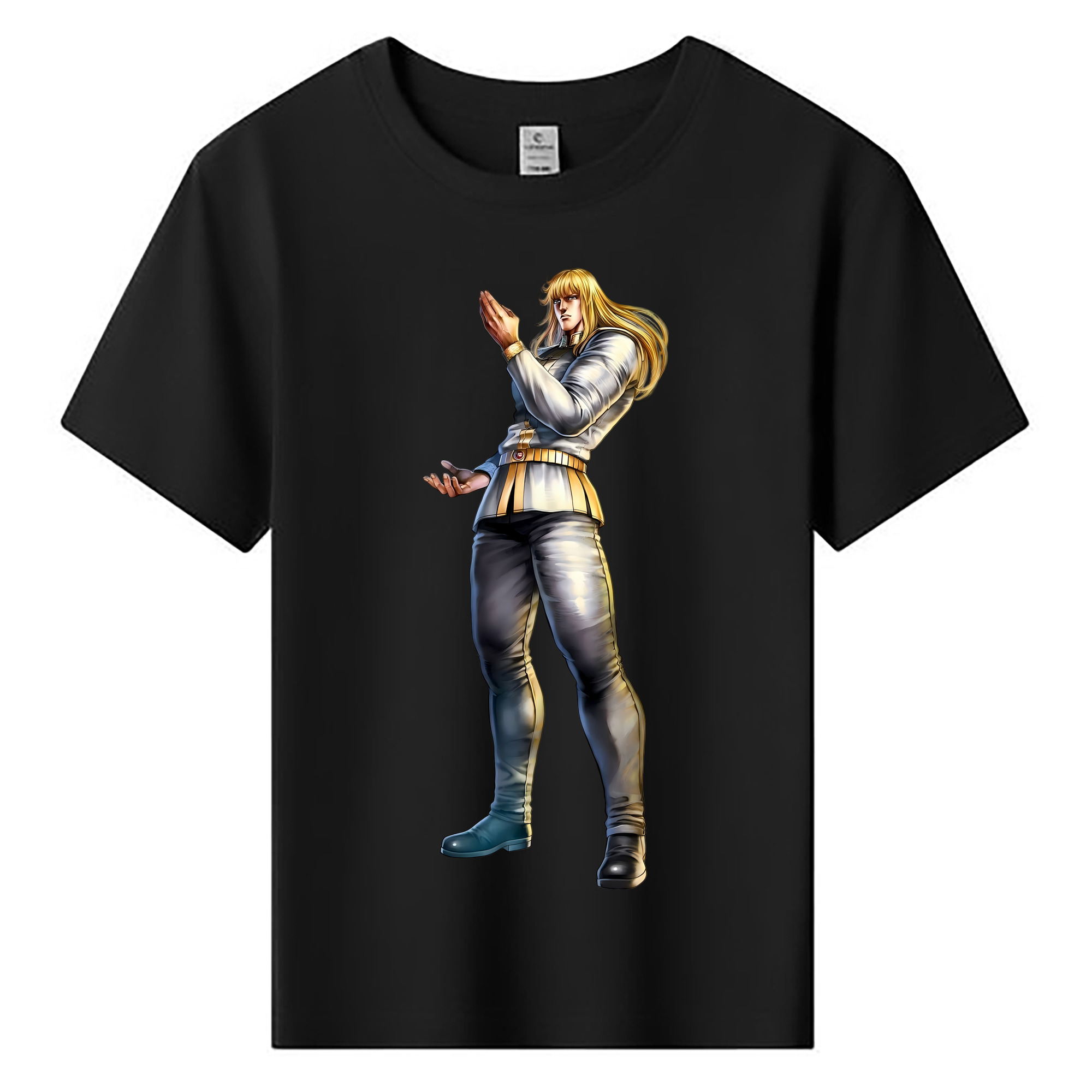 （画像用） 北斗の拳 Fist of the North Star 綿100％キッズTシャツ（フロントプリント）