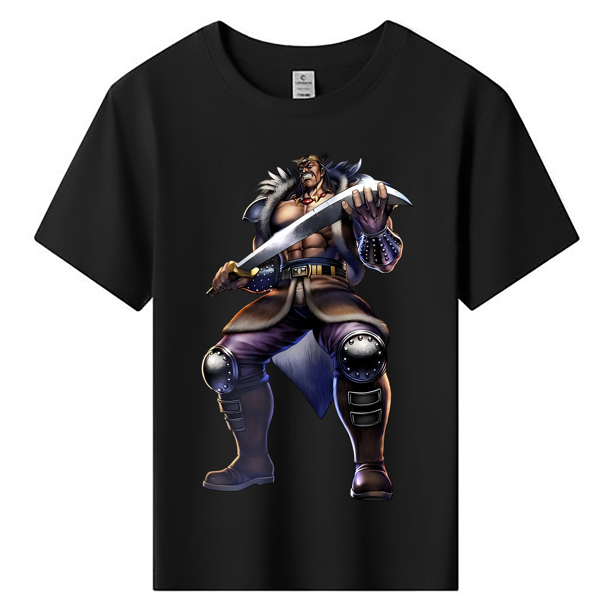 （画像用） 北斗の拳 Fist of the North Star 綿100％キッズTシャツ（フロントプリント）