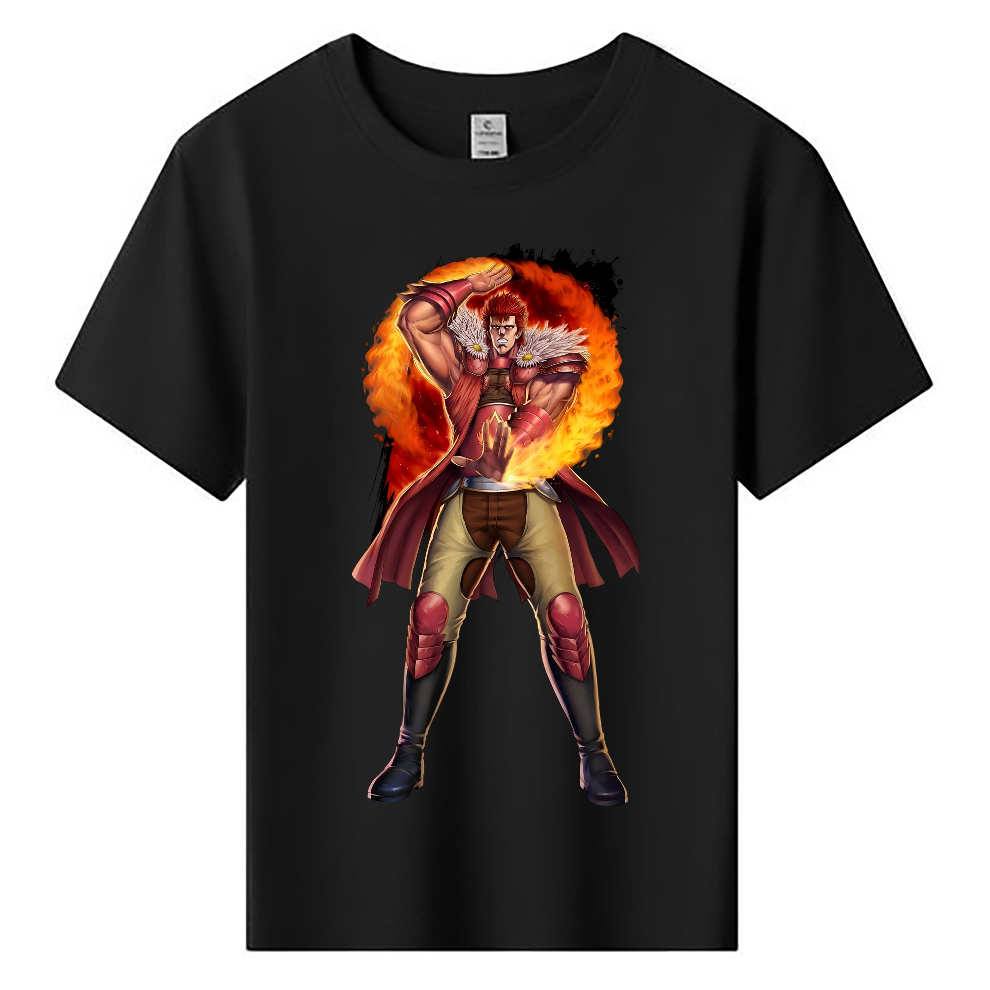 （画像用） 北斗の拳 Fist of the North Star 綿100％キッズTシャツ（フロントプリント）
