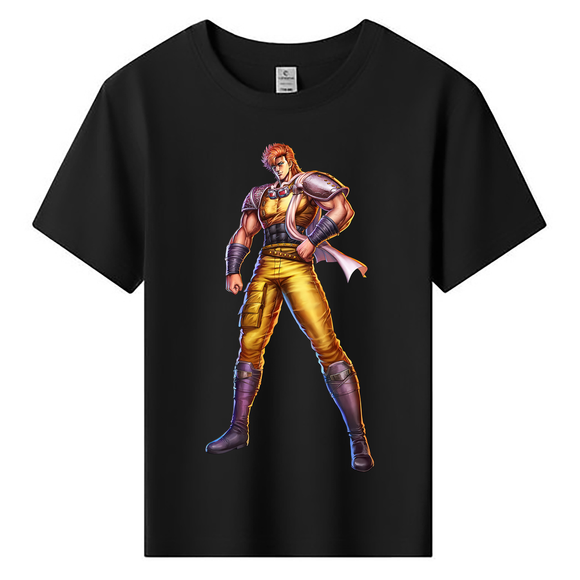 （画像用） 北斗の拳 Fist of the North Star 綿100％キッズTシャツ（フロントプリント）
