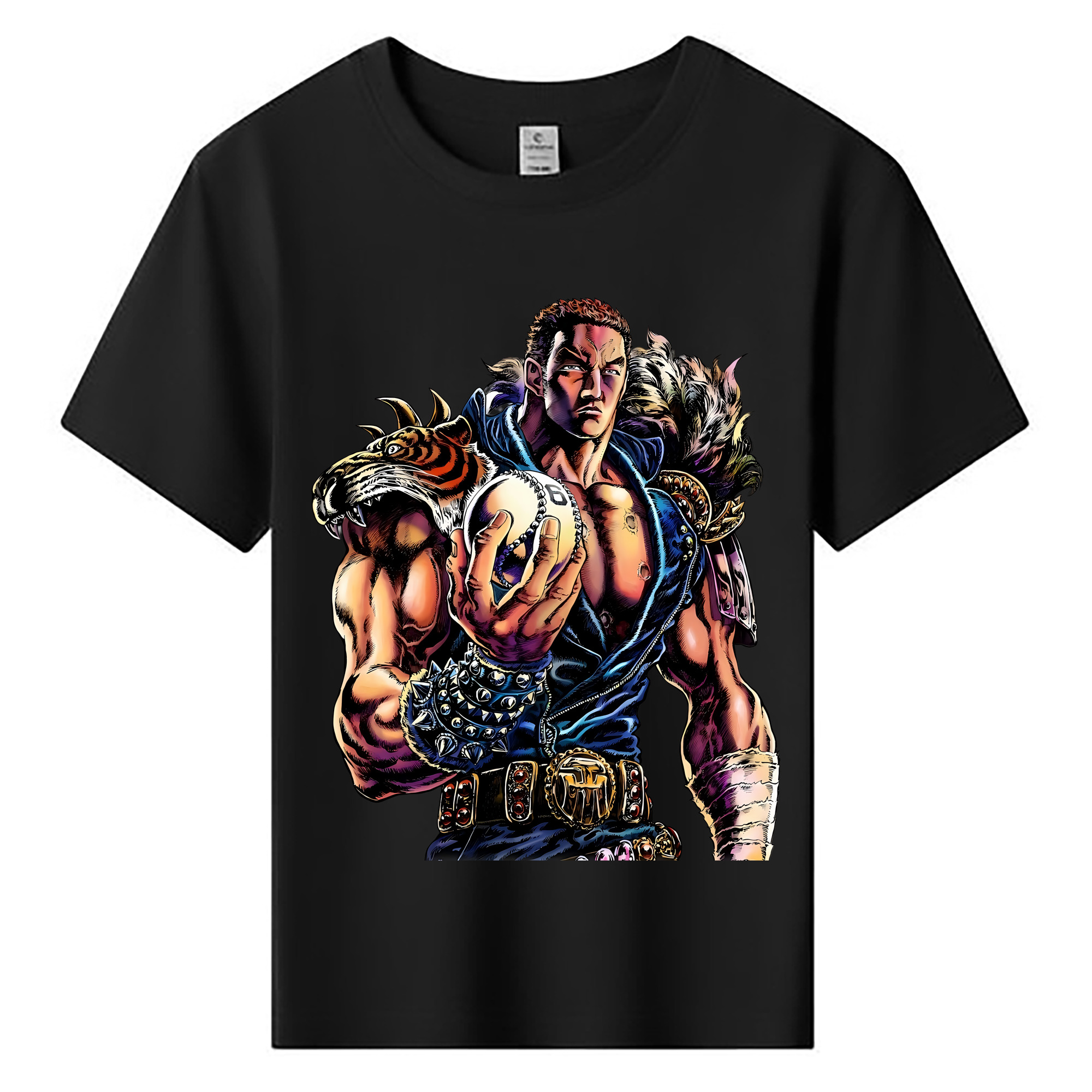 （画像用） 北斗の拳 Fist of the North Star 綿100％キッズTシャツ（フロントプリント）
