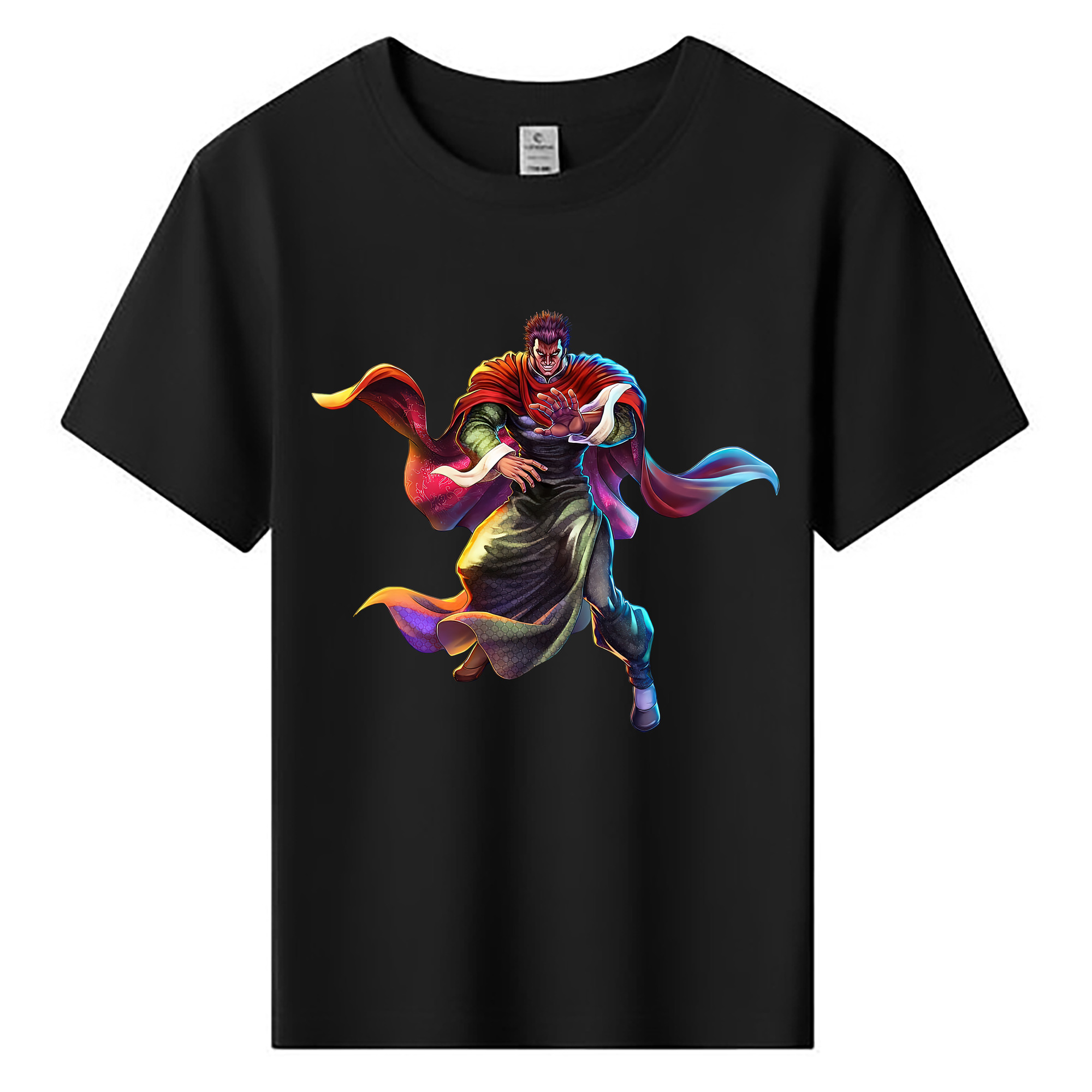 （画像用） 北斗の拳 Fist of the North Star 綿100％キッズTシャツ（フロントプリント）