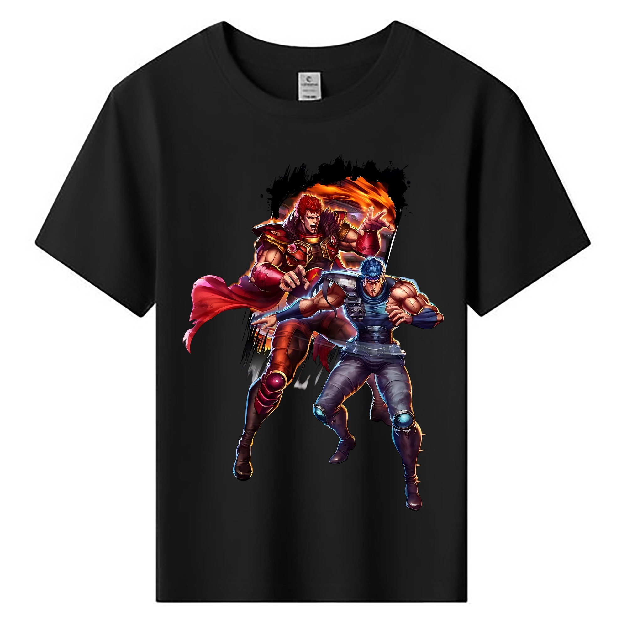 （画像用） 北斗の拳 Fist of the North Star 綿100％キッズTシャツ（フロントプリント）