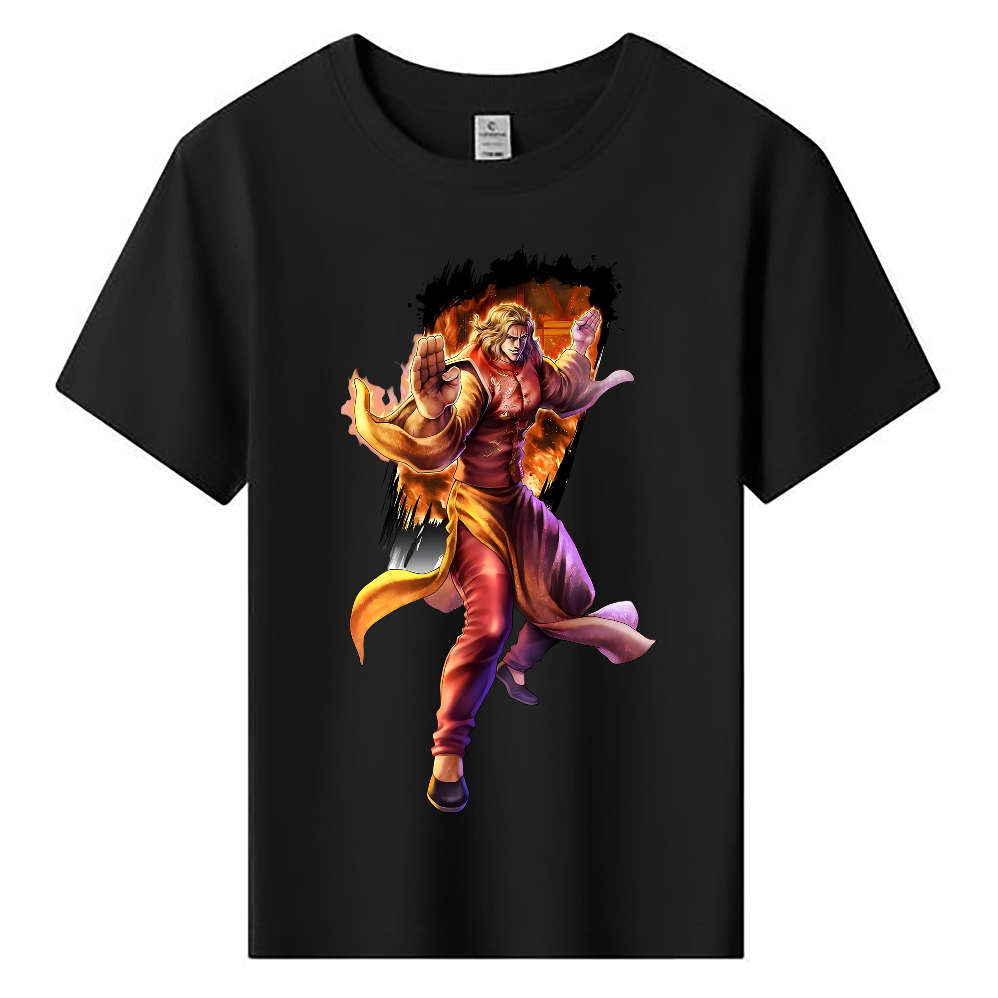 （画像用） 北斗の拳 Fist of the North Star 綿100％キッズTシャツ（フロントプリント）