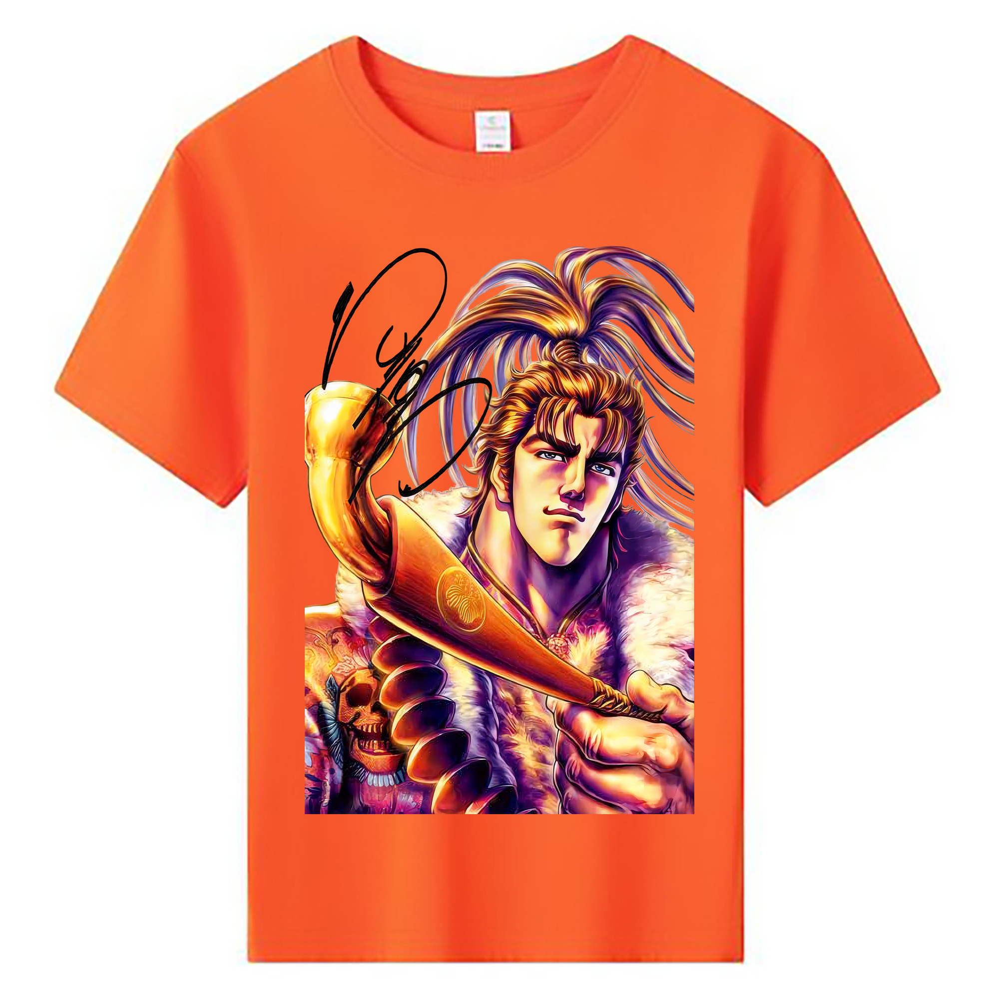 （画像用） 北斗の拳 Fist of the North Star 綿100％キッズTシャツ（フロントプリント）