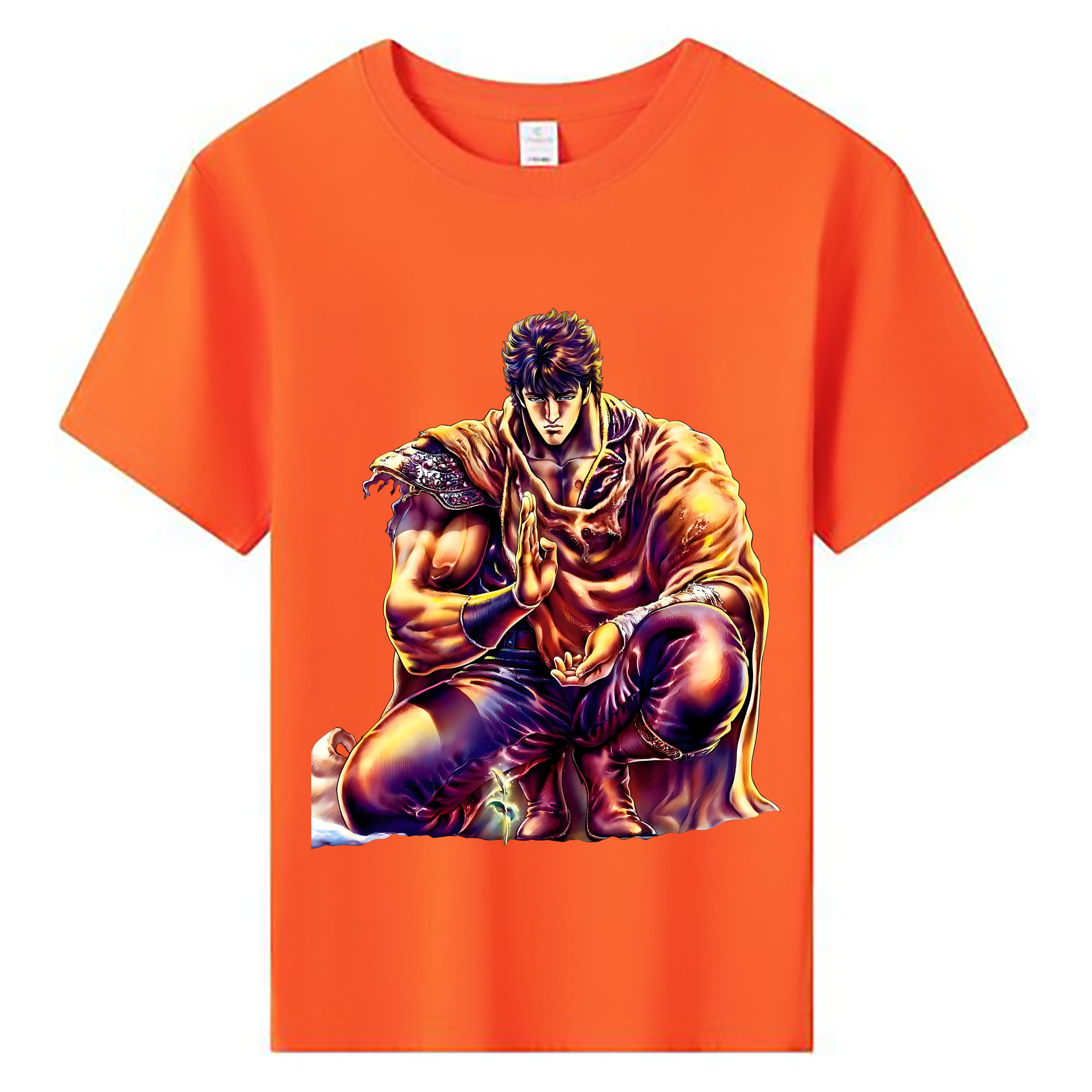 （画像用） 北斗の拳 Fist of the North Star 綿100％キッズTシャツ（フロントプリント）