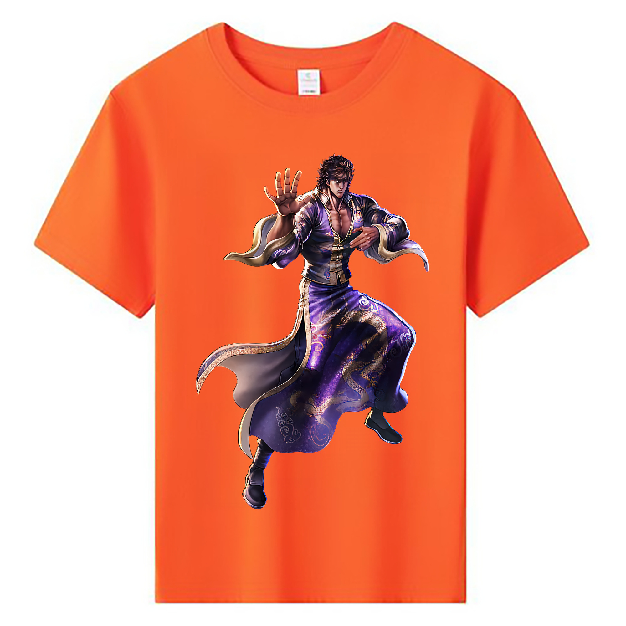 （画像用） 北斗の拳 Fist of the North Star 綿100％キッズTシャツ（フロントプリント）
