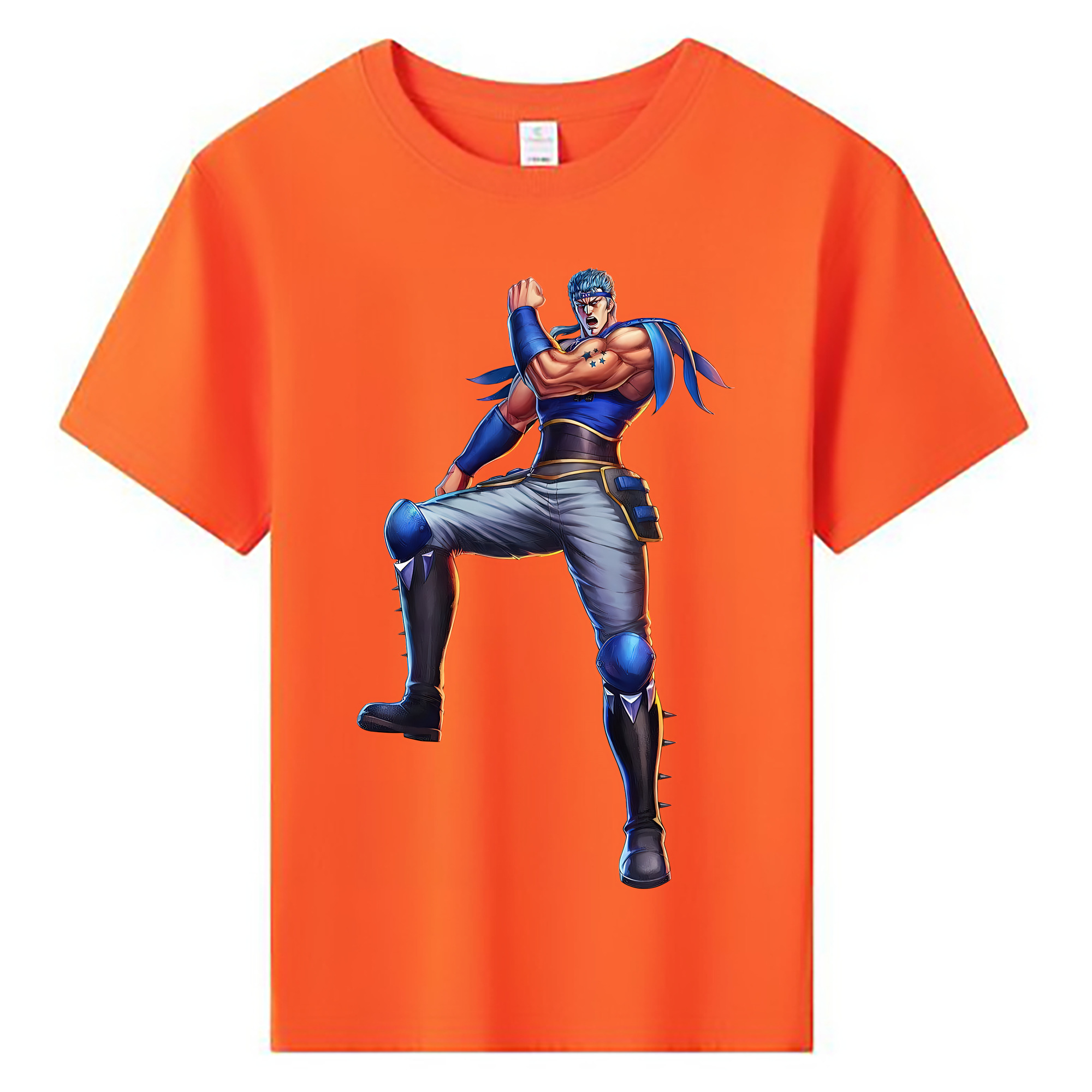 （画像用） 北斗の拳 Fist of the North Star 綿100％キッズTシャツ（フロントプリント）