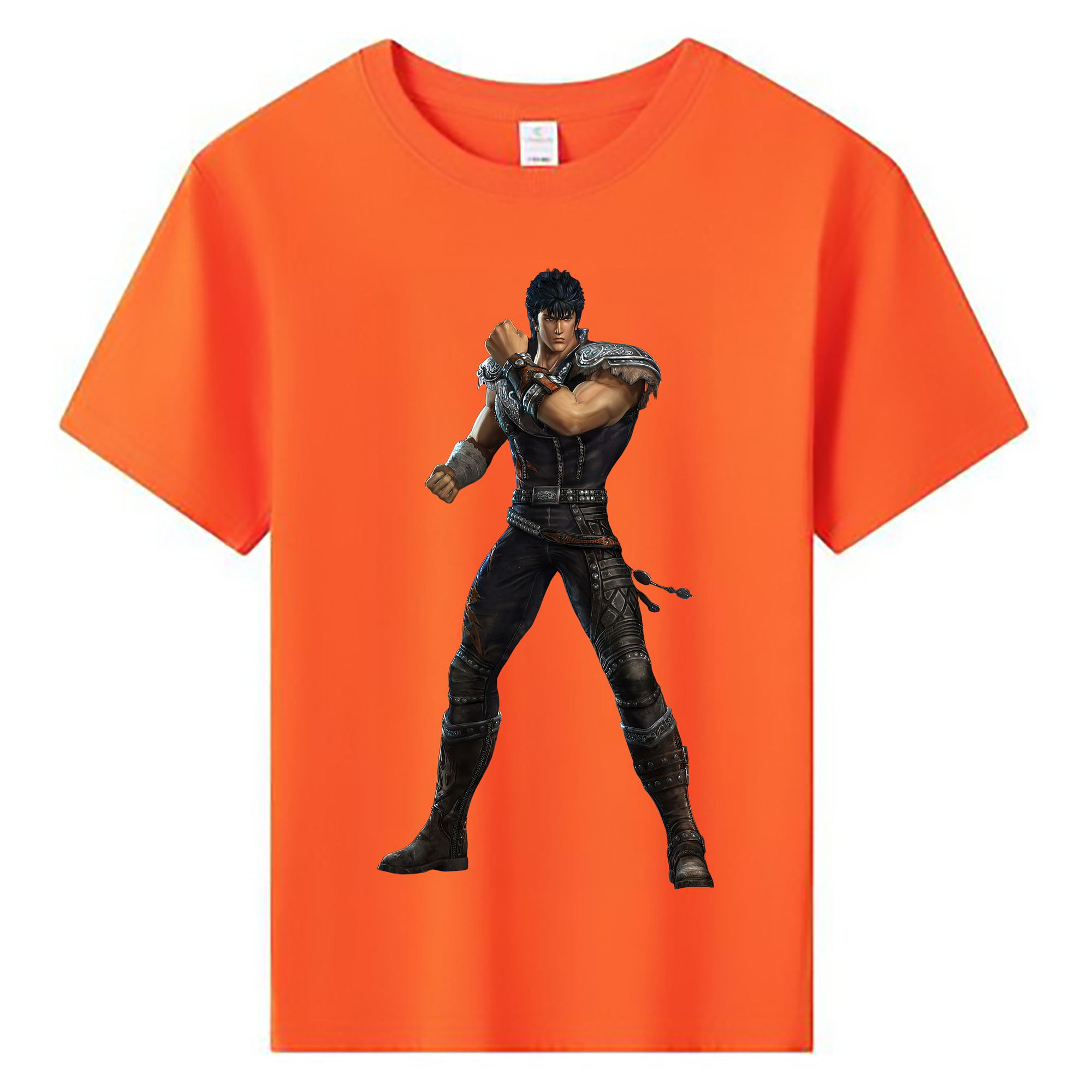 （画像用） 北斗の拳 Fist of the North Star 綿100％キッズTシャツ（フロントプリント）