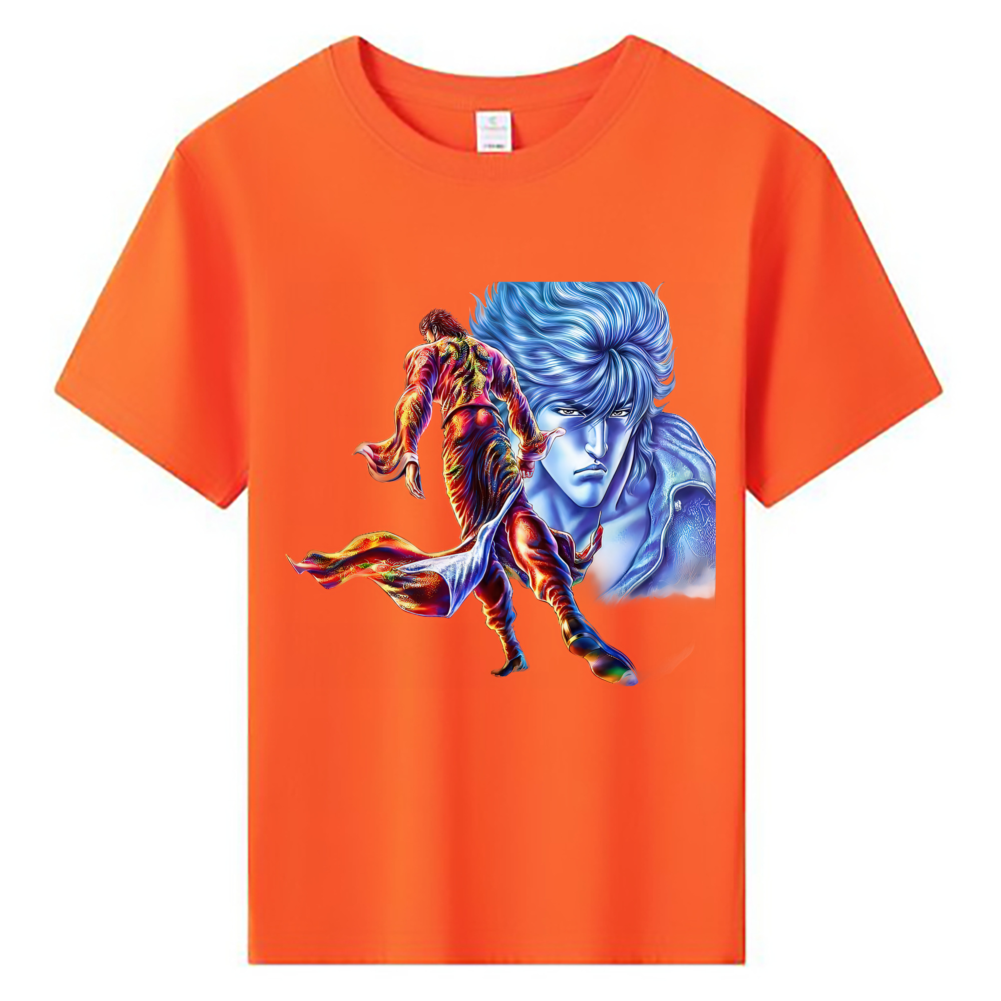 （画像用） 北斗の拳 Fist of the North Star 綿100％キッズTシャツ（フロントプリント）