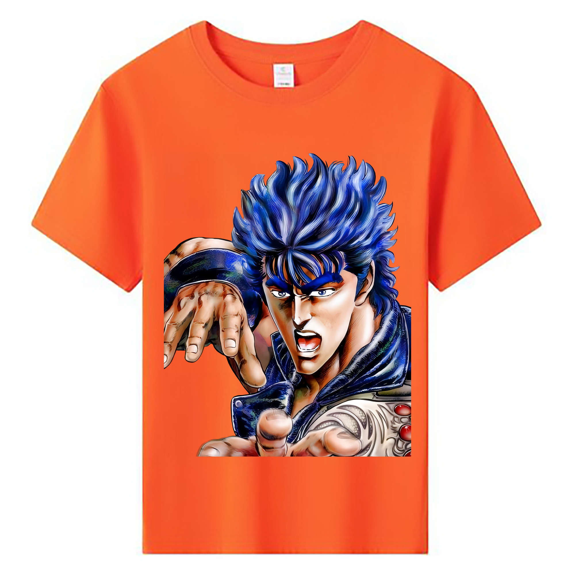 （画像用） 北斗の拳 Fist of the North Star 綿100％キッズTシャツ（フロントプリント）