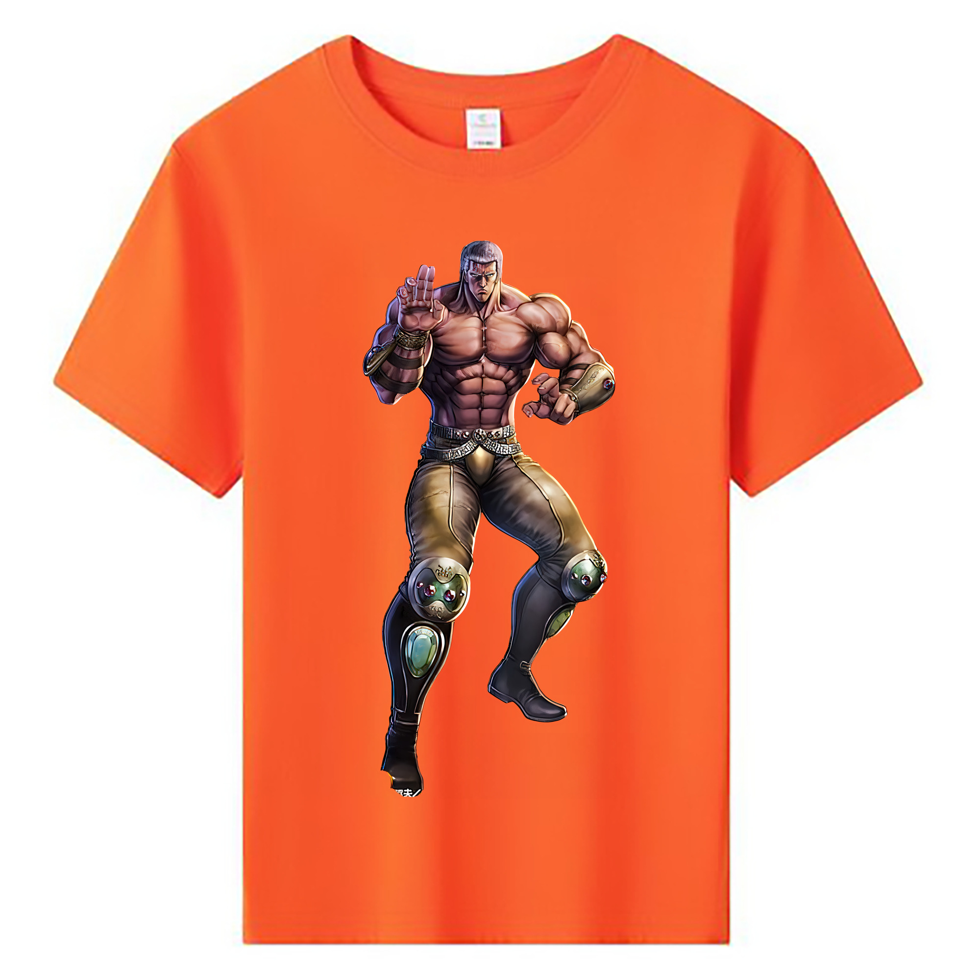 （画像用） 北斗の拳 Fist of the North Star 綿100％キッズTシャツ（フロントプリント）