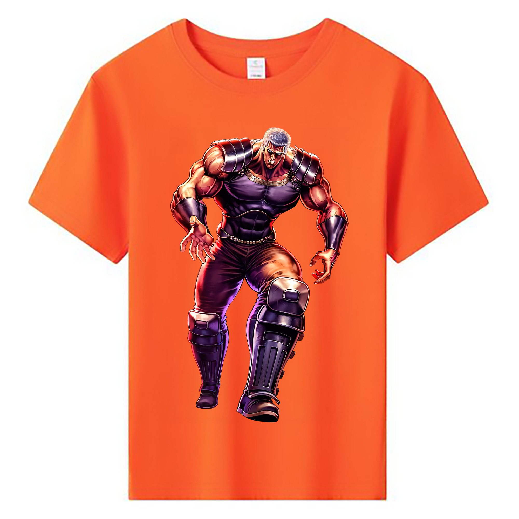 （画像用） 北斗の拳 Fist of the North Star 綿100％キッズTシャツ（フロントプリント）