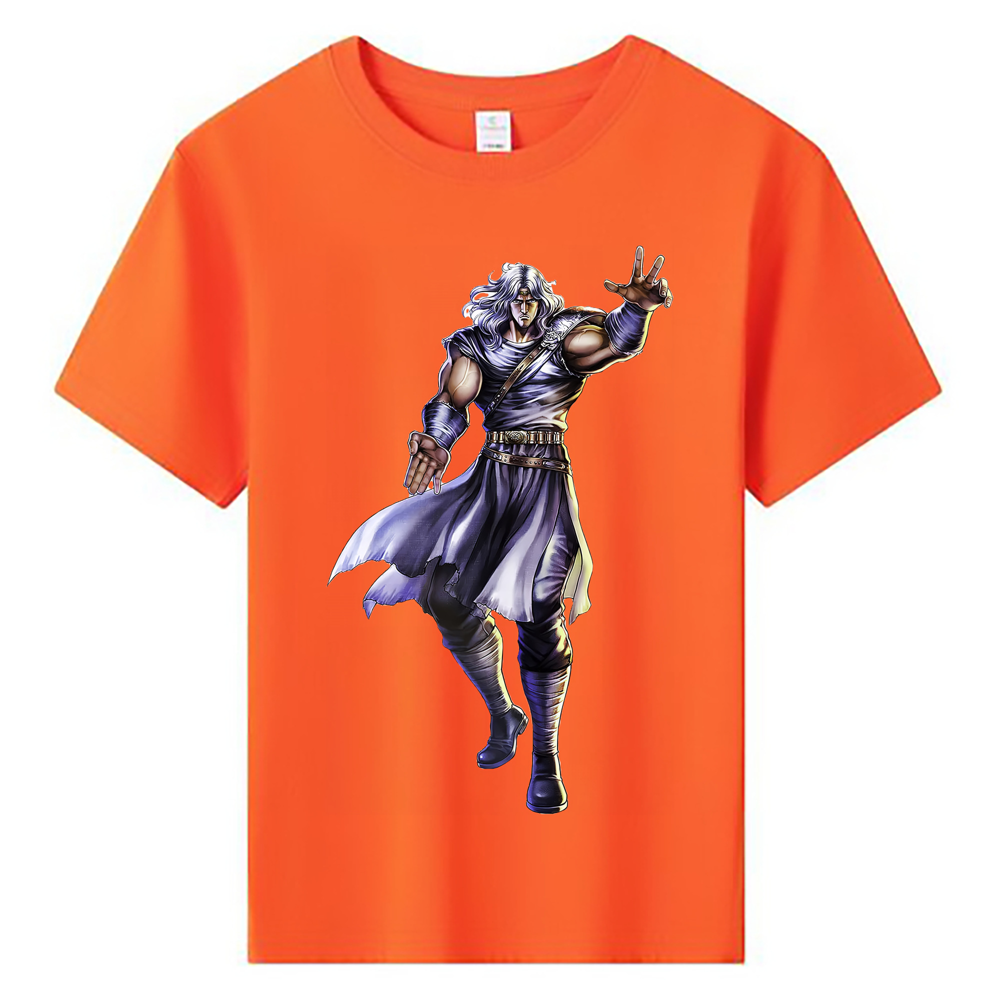 （画像用） 北斗の拳 Fist of the North Star 綿100％キッズTシャツ（フロントプリント）