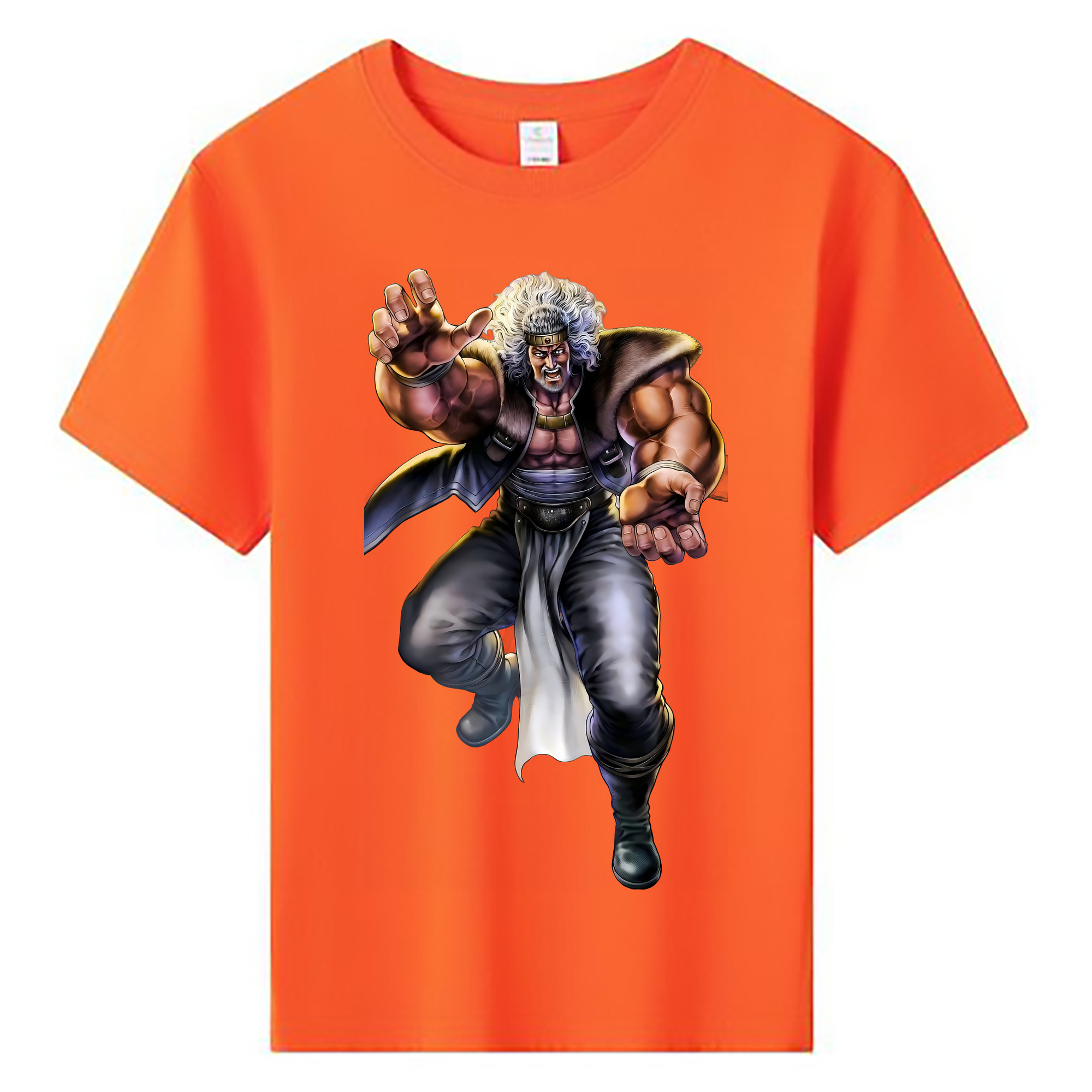（画像用） 北斗の拳 Fist of the North Star 綿100％キッズTシャツ（フロントプリント）