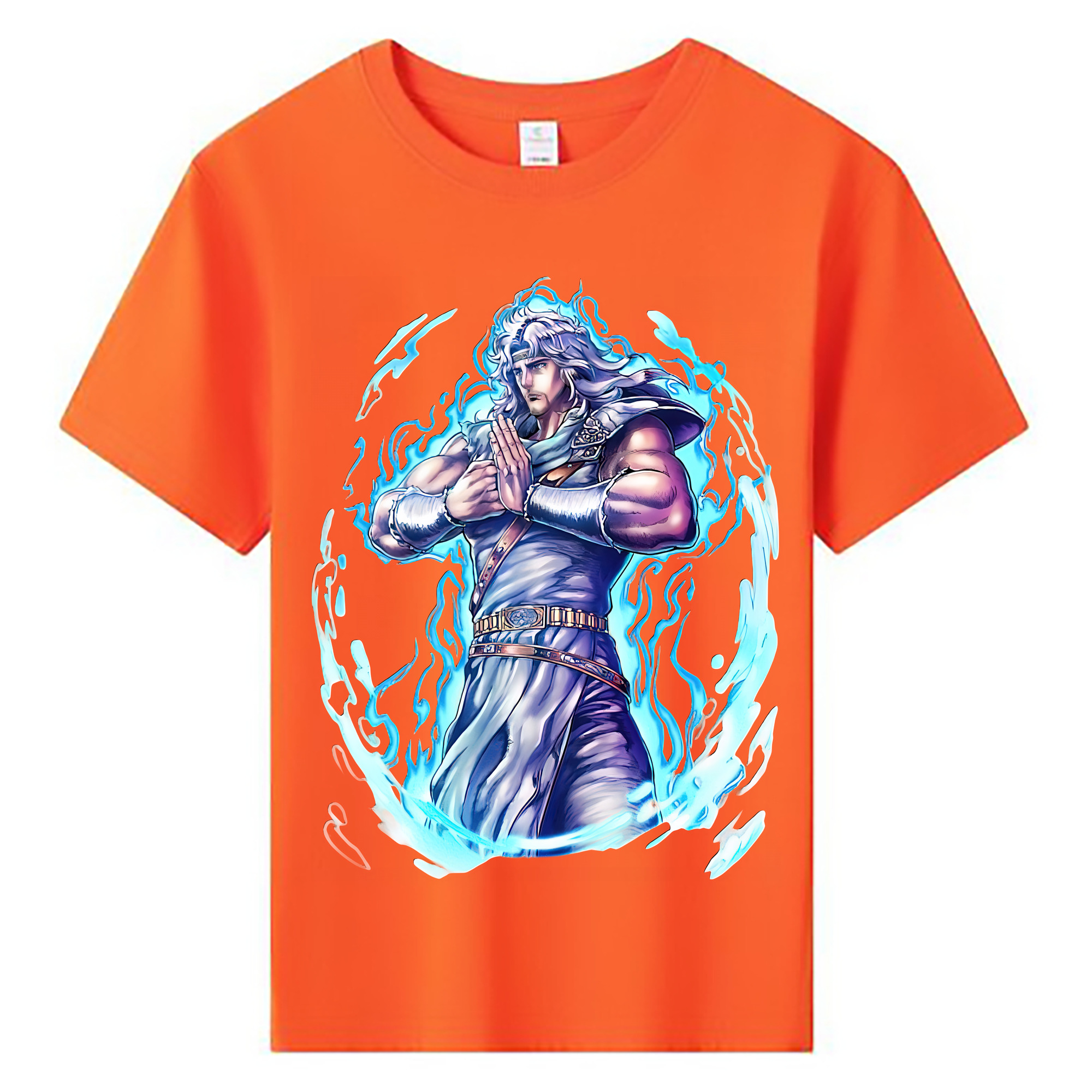 （画像用） 北斗の拳 Fist of the North Star 綿100％キッズTシャツ（フロントプリント）