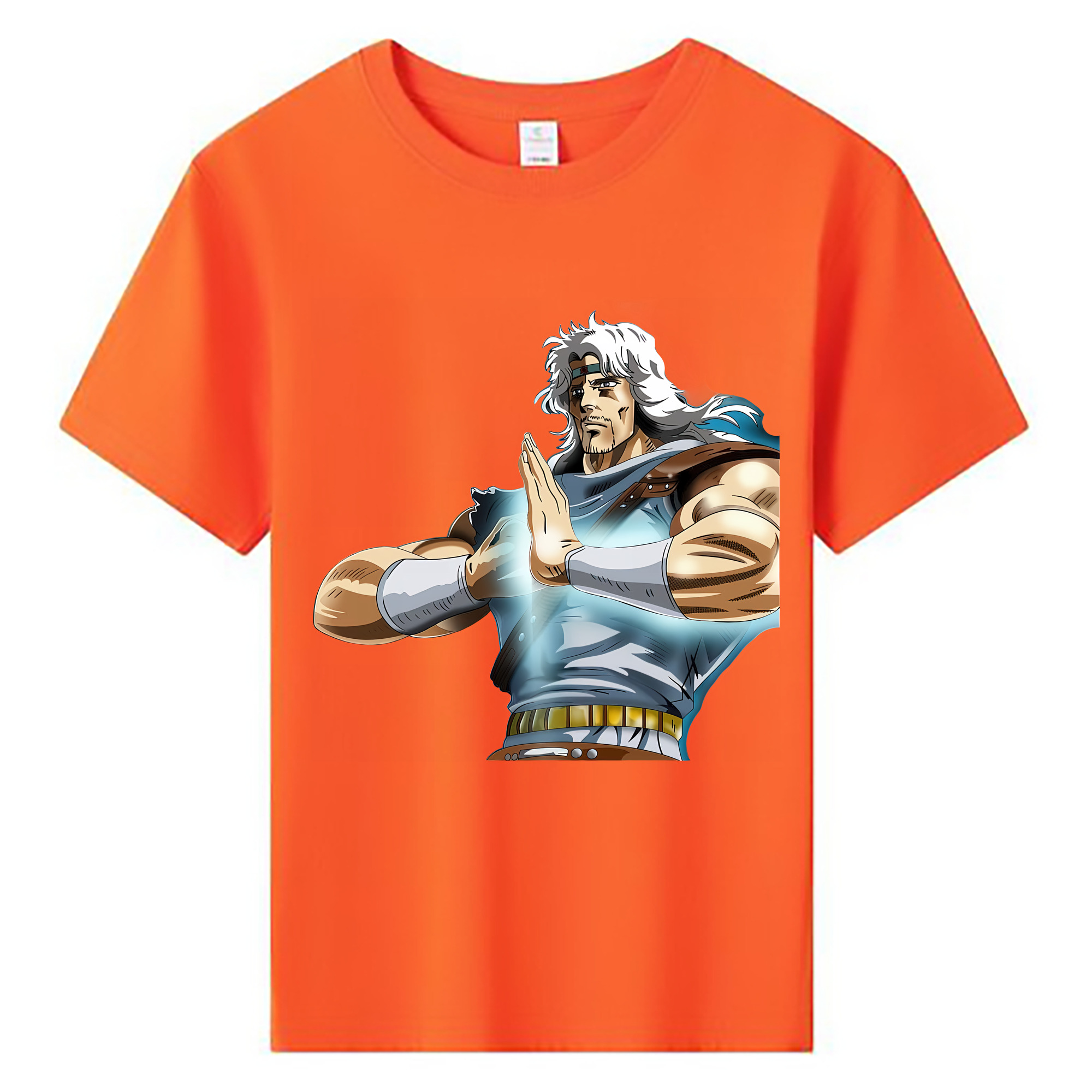 （画像用） 北斗の拳 Fist of the North Star 綿100％キッズTシャツ（フロントプリント）