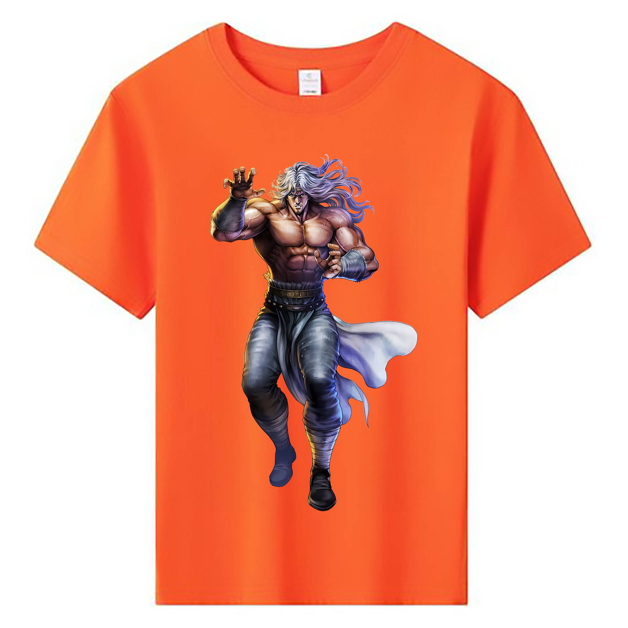 （画像用） 北斗の拳 Fist of the North Star 綿100％キッズTシャツ（フロントプリント）