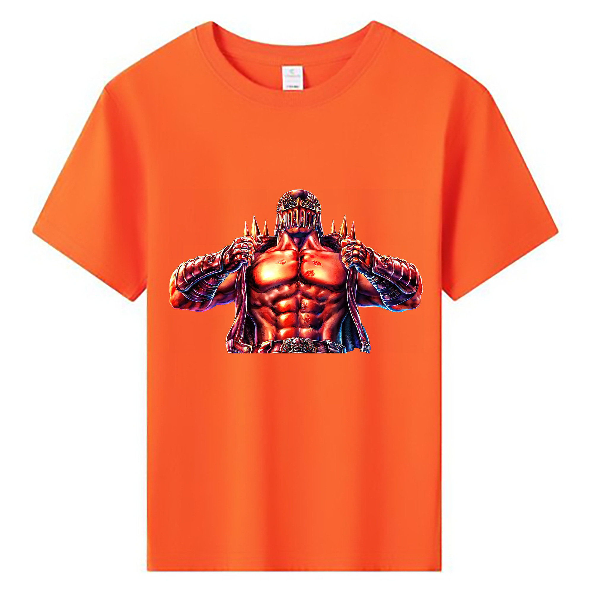 （画像用） 北斗の拳 Fist of the North Star 綿100％キッズTシャツ（フロントプリント）