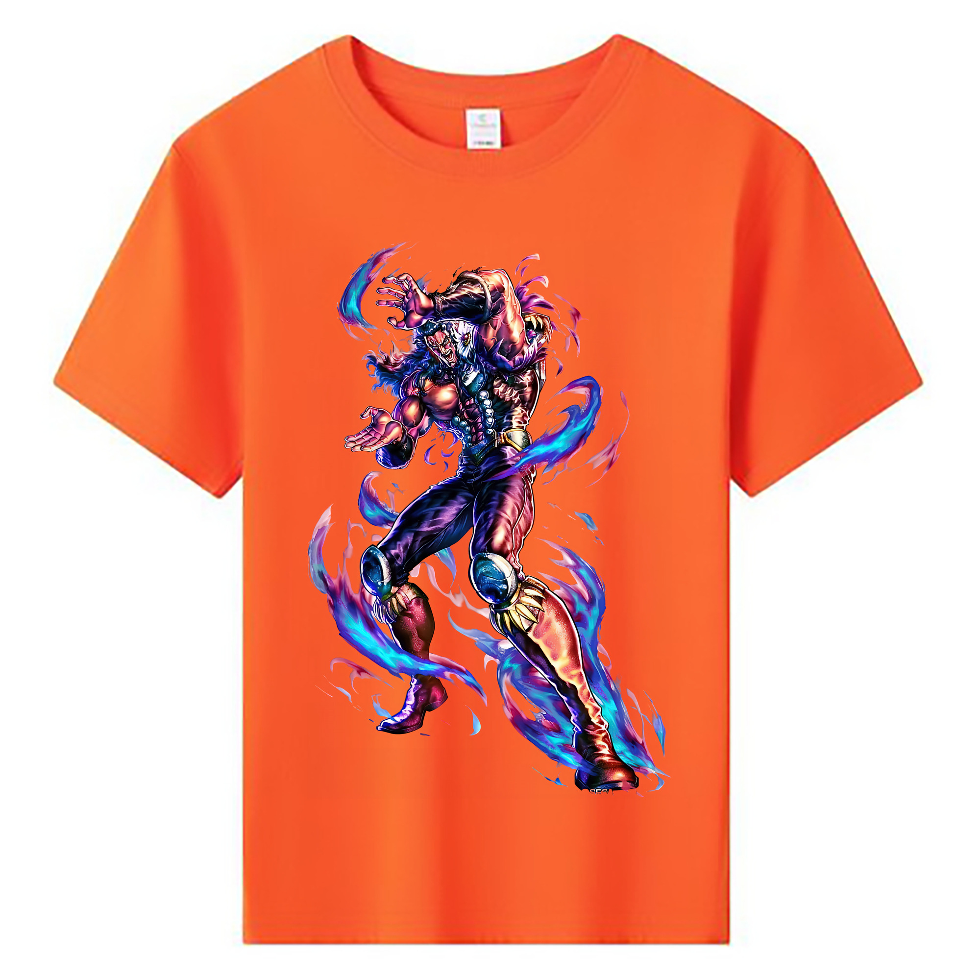 （画像用） 北斗の拳 Fist of the North Star 綿100％キッズTシャツ（フロントプリント）