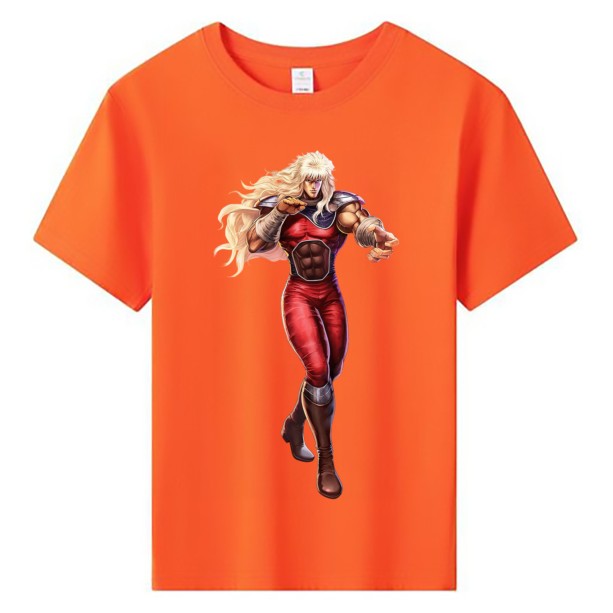 （画像用） 北斗の拳 Fist of the North Star 綿100％キッズTシャツ（フロントプリント）