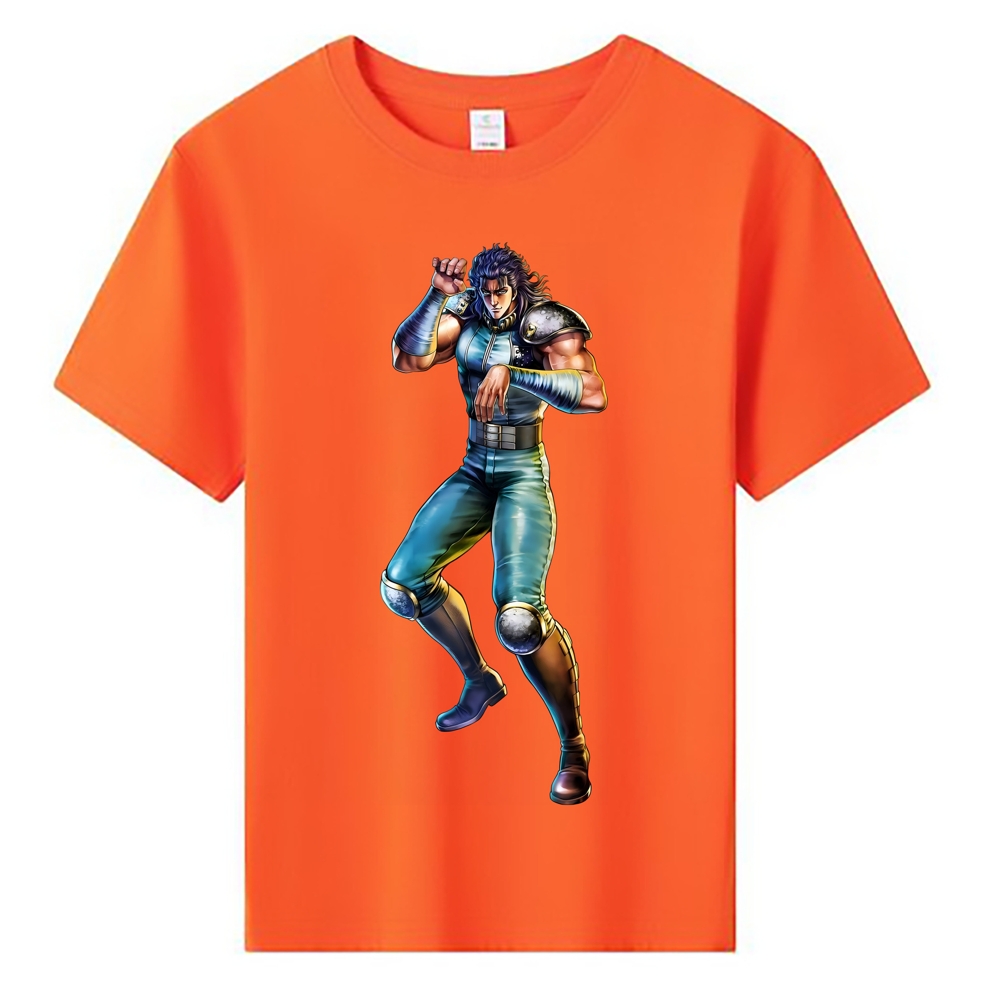 （画像用） 北斗の拳 Fist of the North Star 綿100％キッズTシャツ（フロントプリント）