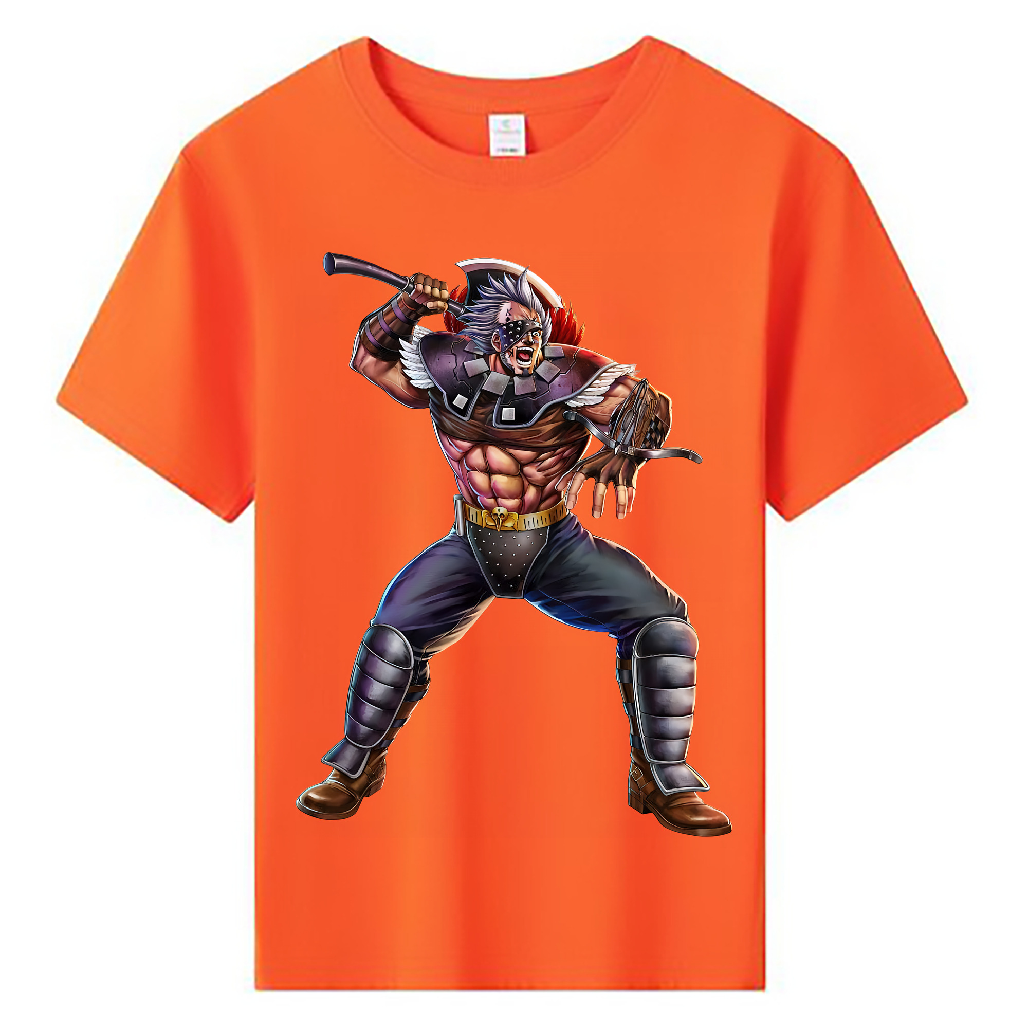 （画像用） 北斗の拳 Fist of the North Star 綿100％キッズTシャツ（フロントプリント）