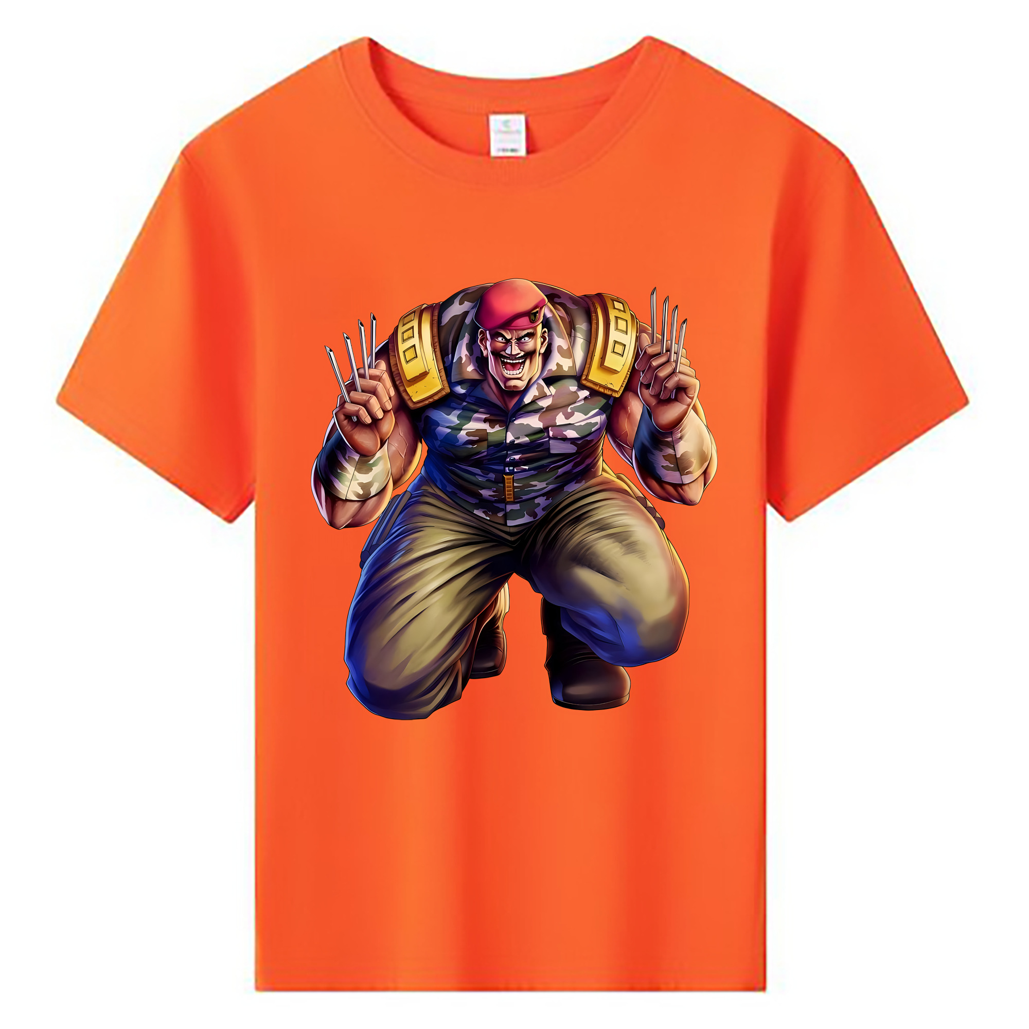 （画像用） 北斗の拳 Fist of the North Star 綿100％キッズTシャツ（フロントプリント）