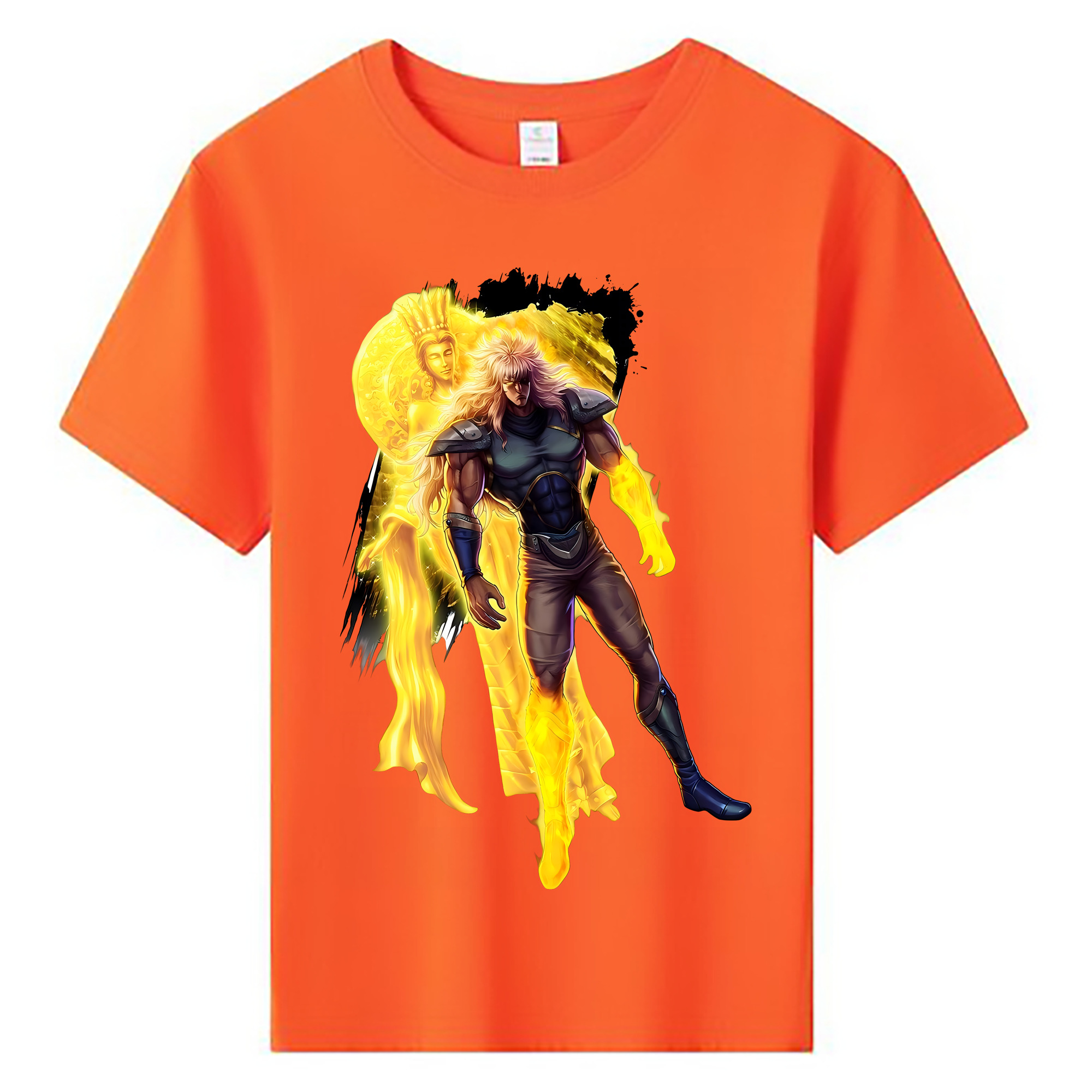 （画像用） 北斗の拳 Fist of the North Star 綿100％キッズTシャツ（フロントプリント）