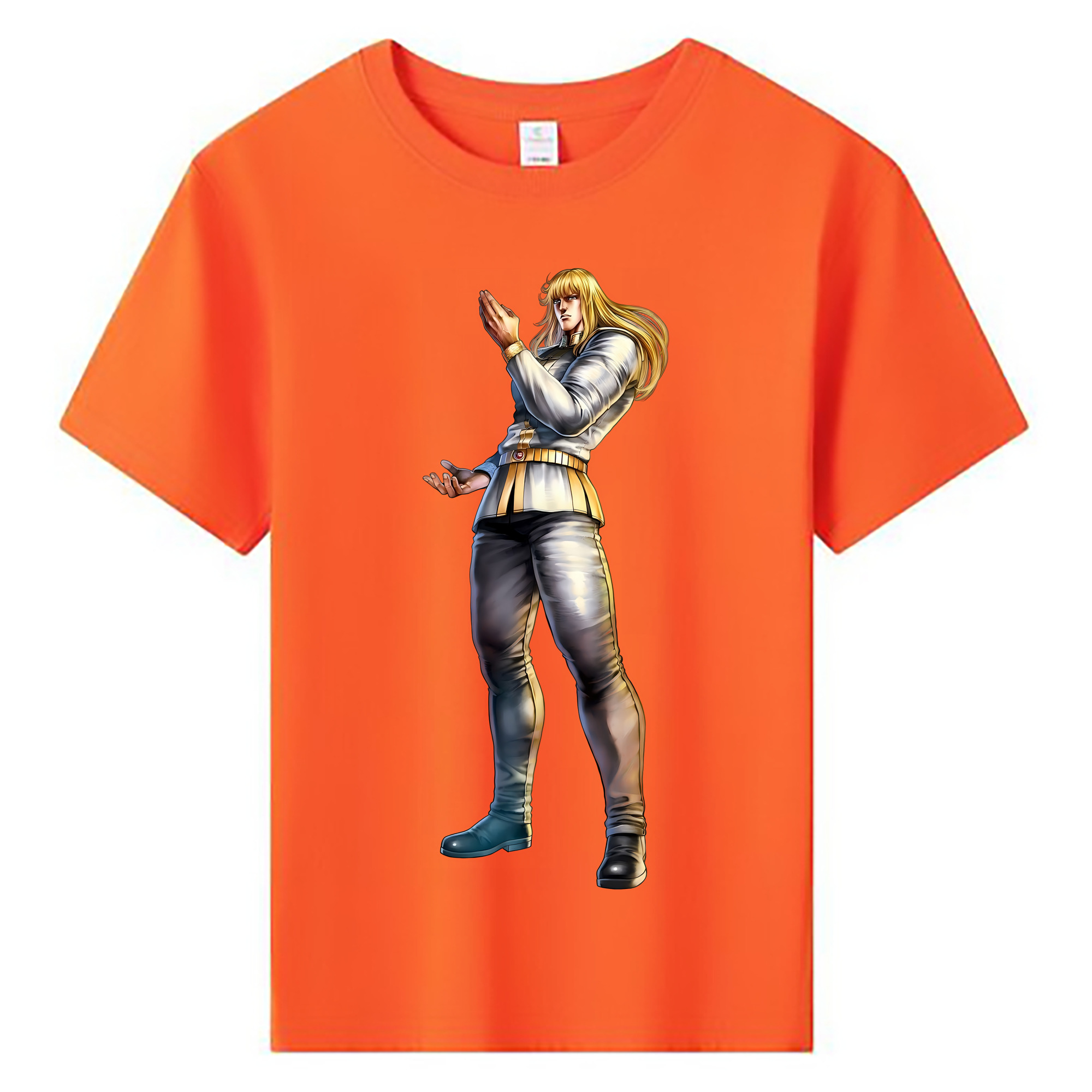 （画像用） 北斗の拳 Fist of the North Star 綿100％キッズTシャツ（フロントプリント）