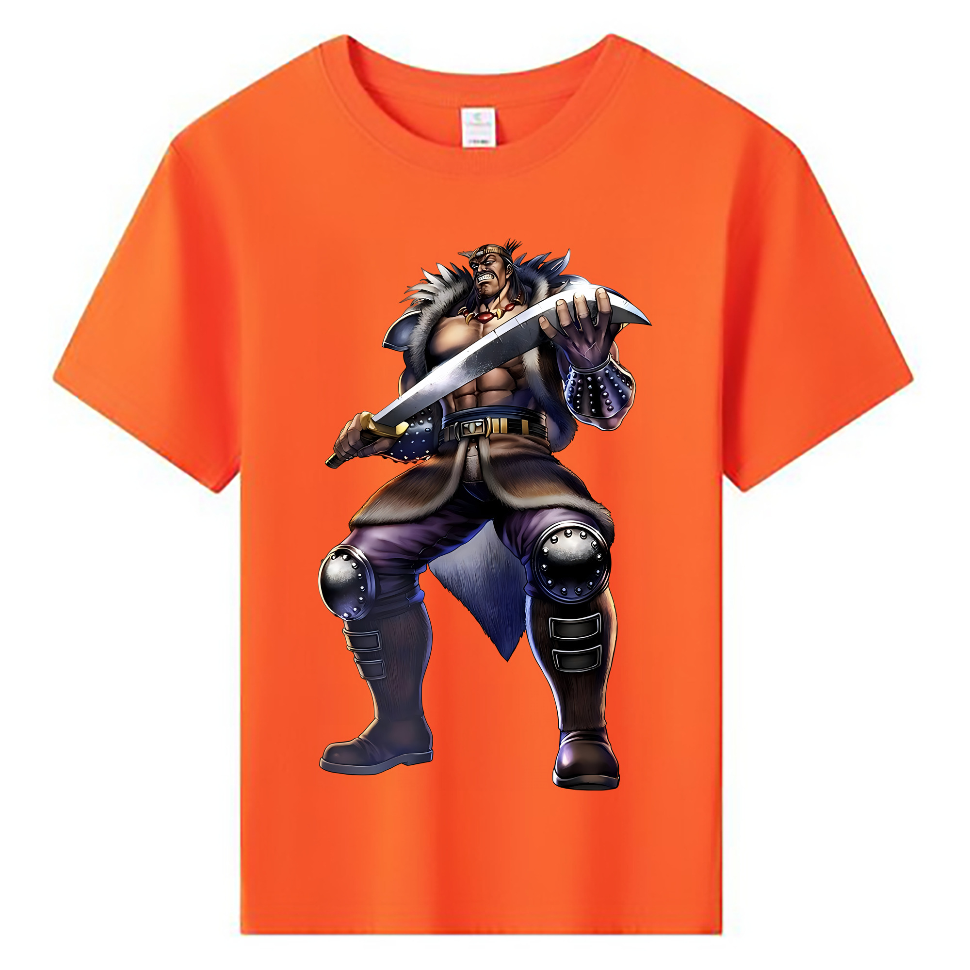 （画像用） 北斗の拳 Fist of the North Star 綿100％キッズTシャツ（フロントプリント）