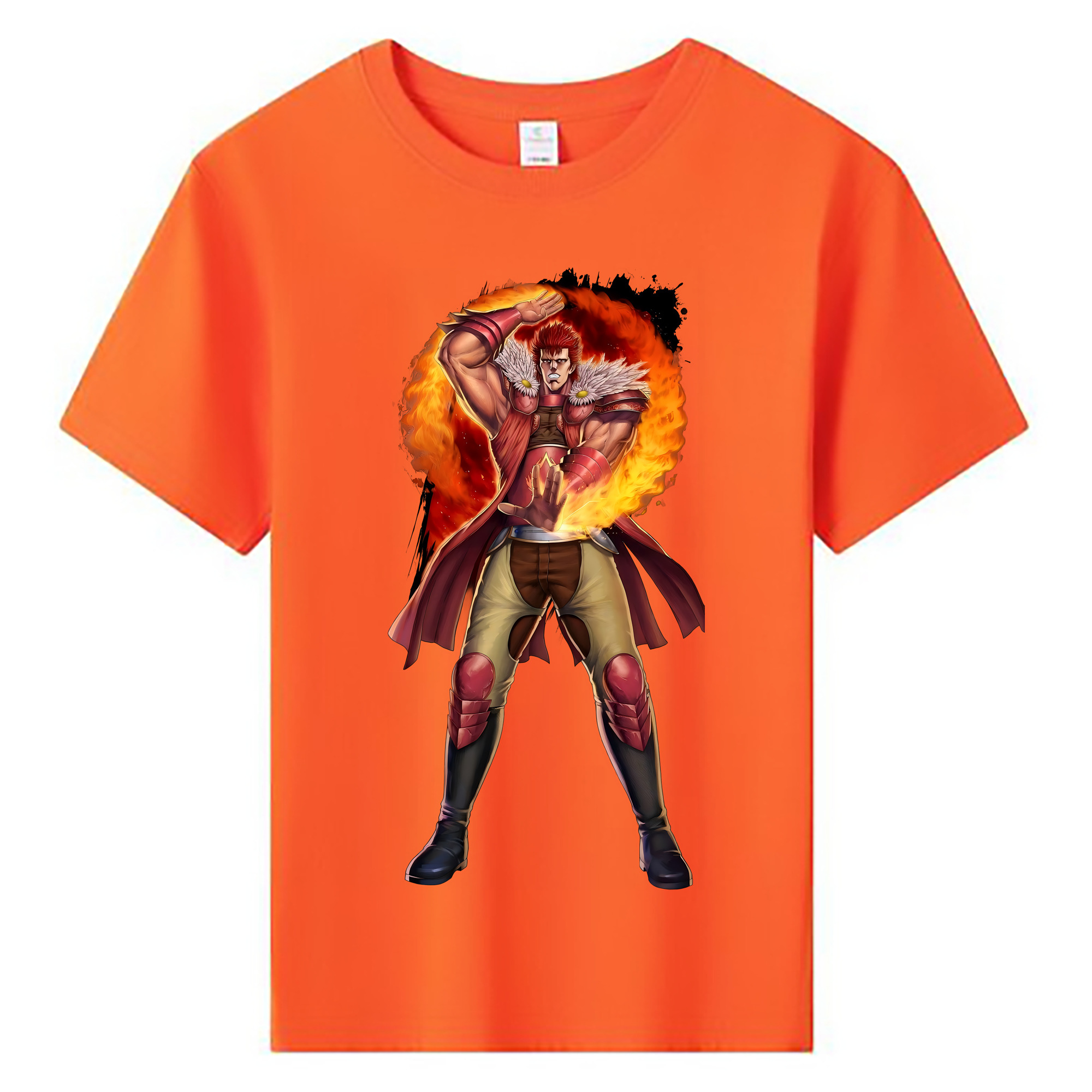 （画像用） 北斗の拳 Fist of the North Star 綿100％キッズTシャツ（フロントプリント）