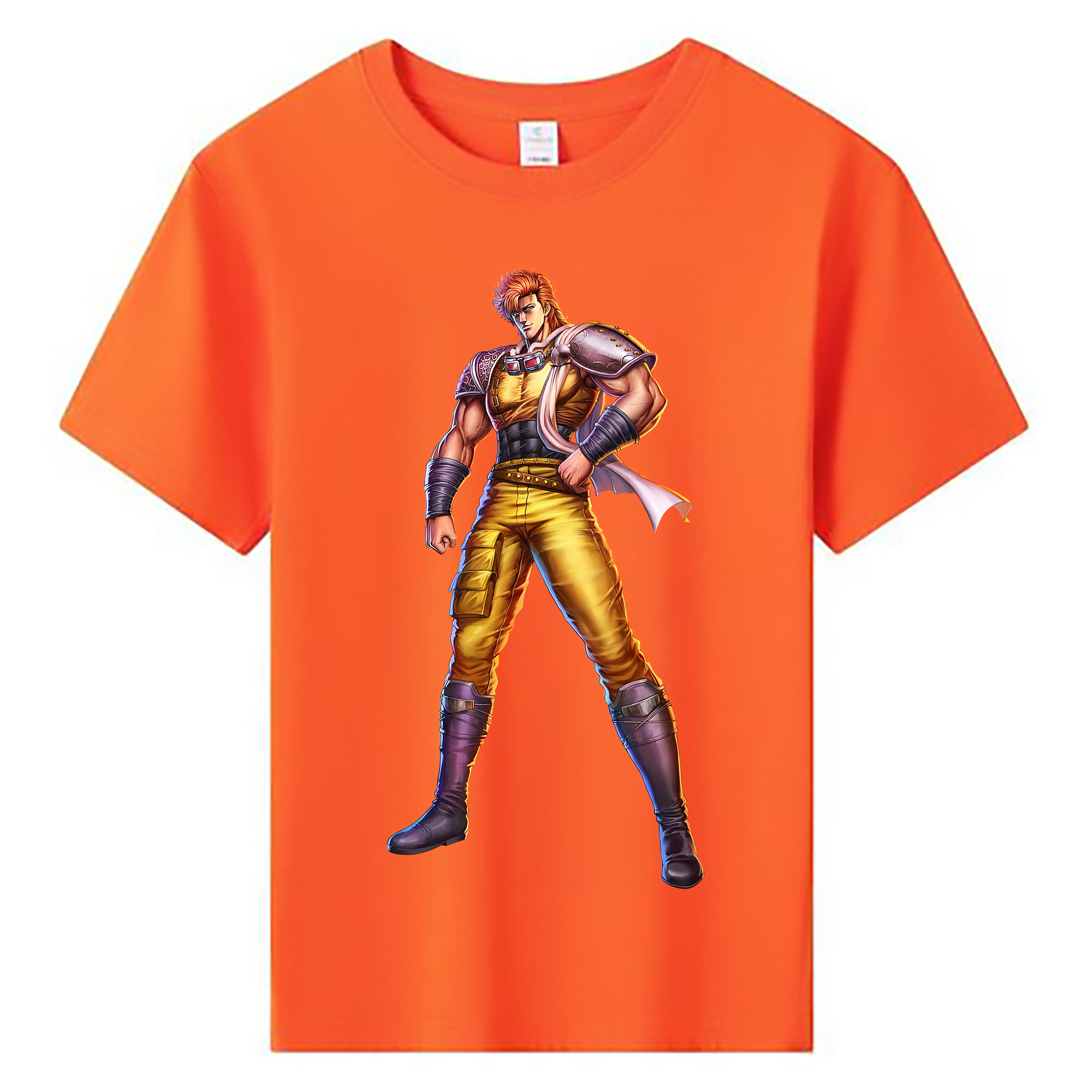 （画像用） 北斗の拳 Fist of the North Star 綿100％キッズTシャツ（フロントプリント）