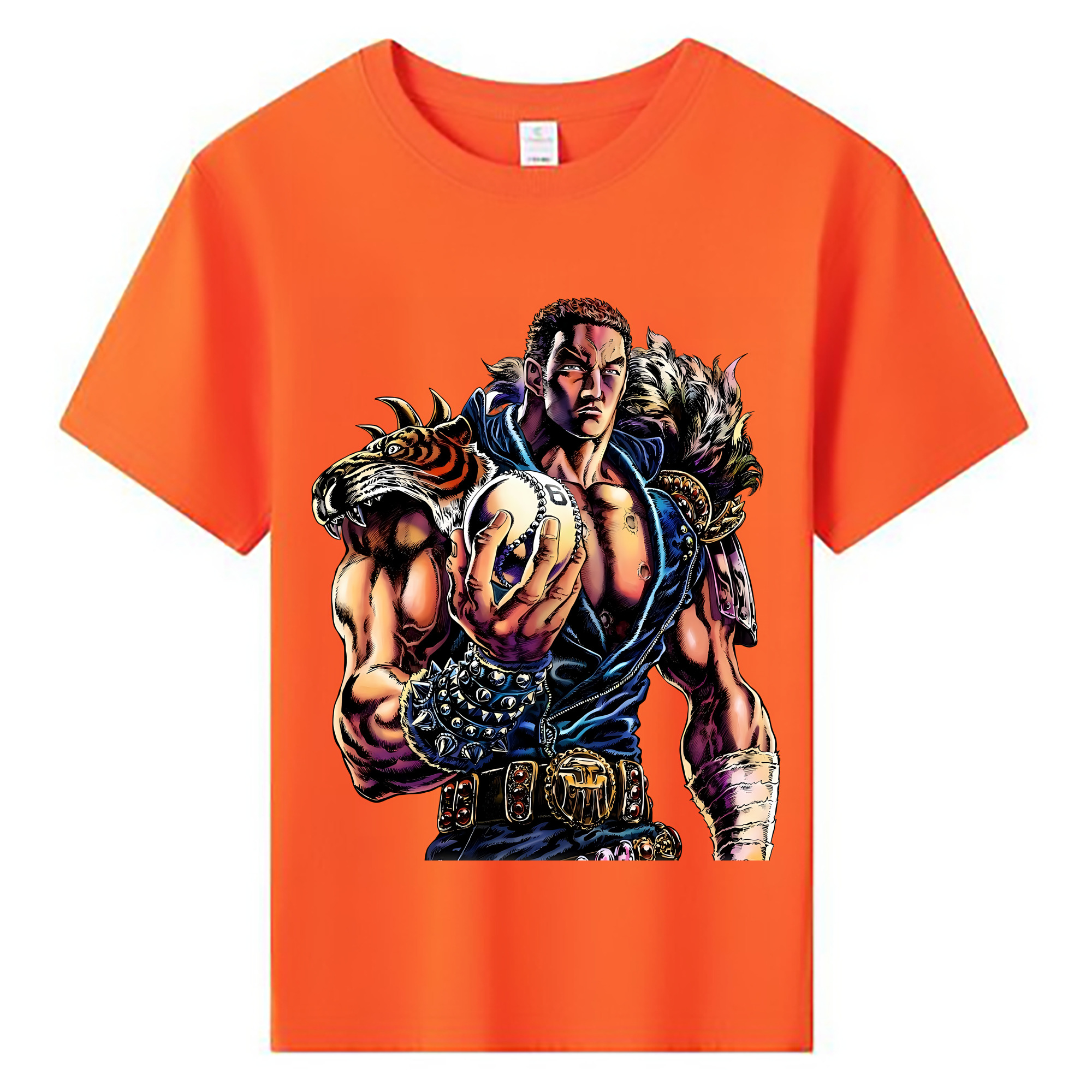 （画像用） 北斗の拳 Fist of the North Star 綿100％キッズTシャツ（フロントプリント）