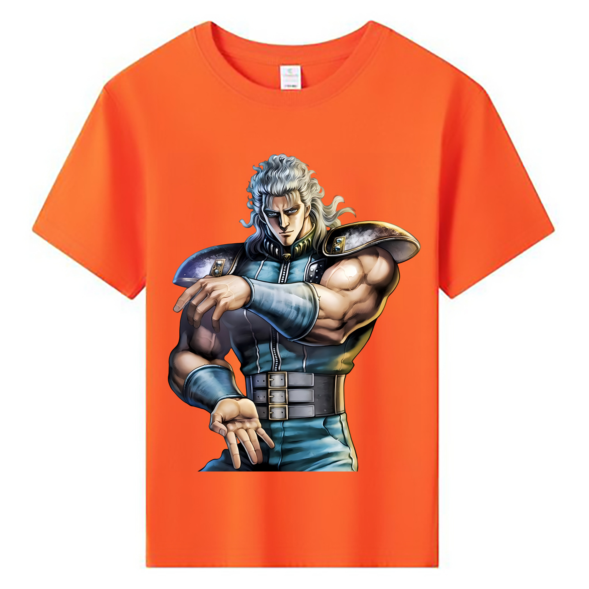 （画像用） 北斗の拳 Fist of the North Star 綿100％キッズTシャツ（フロントプリント）