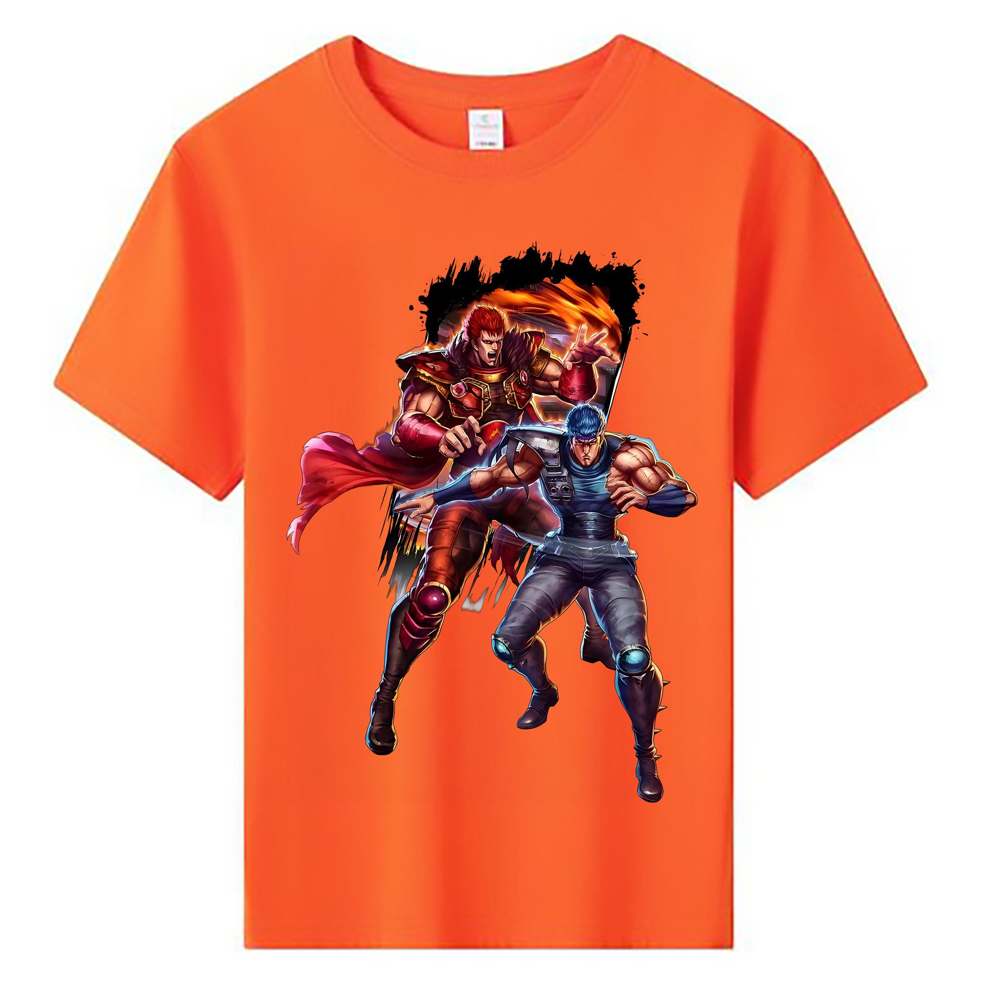 （画像用） 北斗の拳 Fist of the North Star 綿100％キッズTシャツ（フロントプリント）