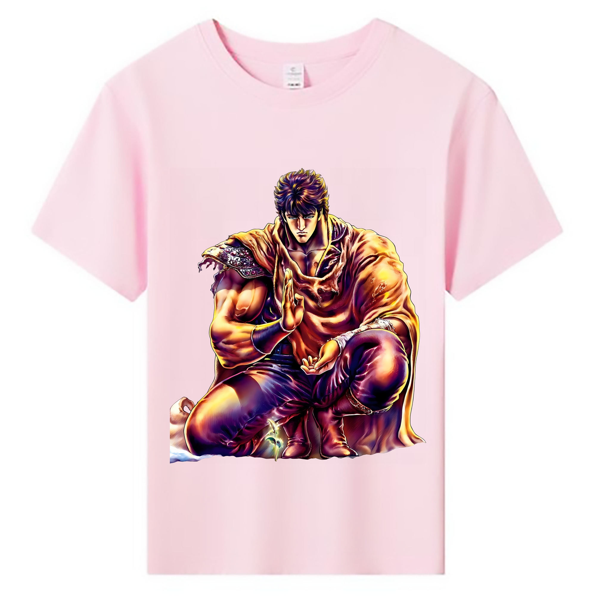 （画像用） 北斗の拳 Fist of the North Star 綿100％キッズTシャツ（フロントプリント）
