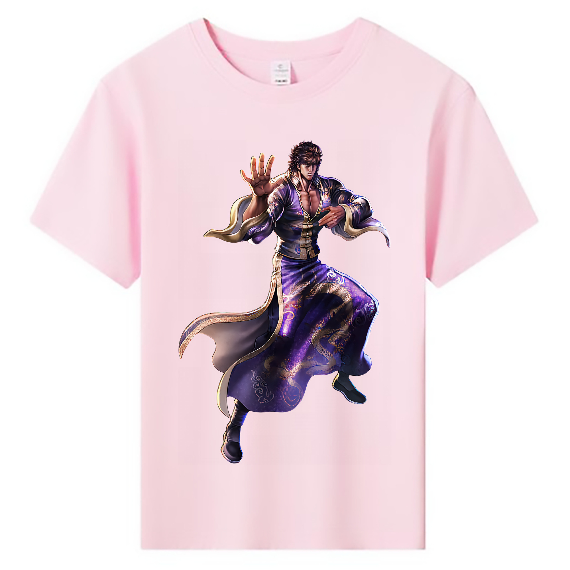 （画像用） 北斗の拳 Fist of the North Star 綿100％キッズTシャツ（フロントプリント）