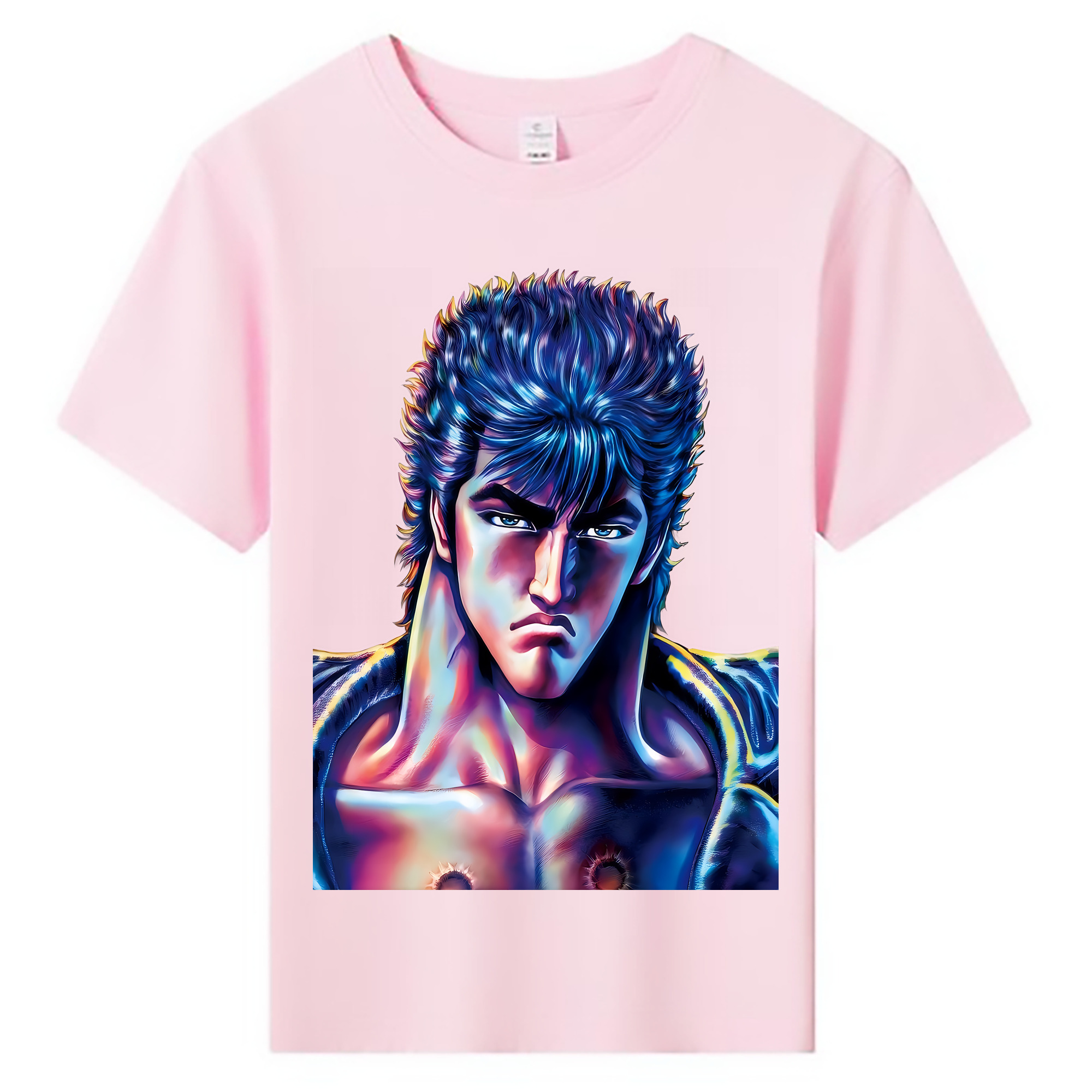 （画像用） 北斗の拳 Fist of the North Star 綿100％キッズTシャツ（フロントプリント）