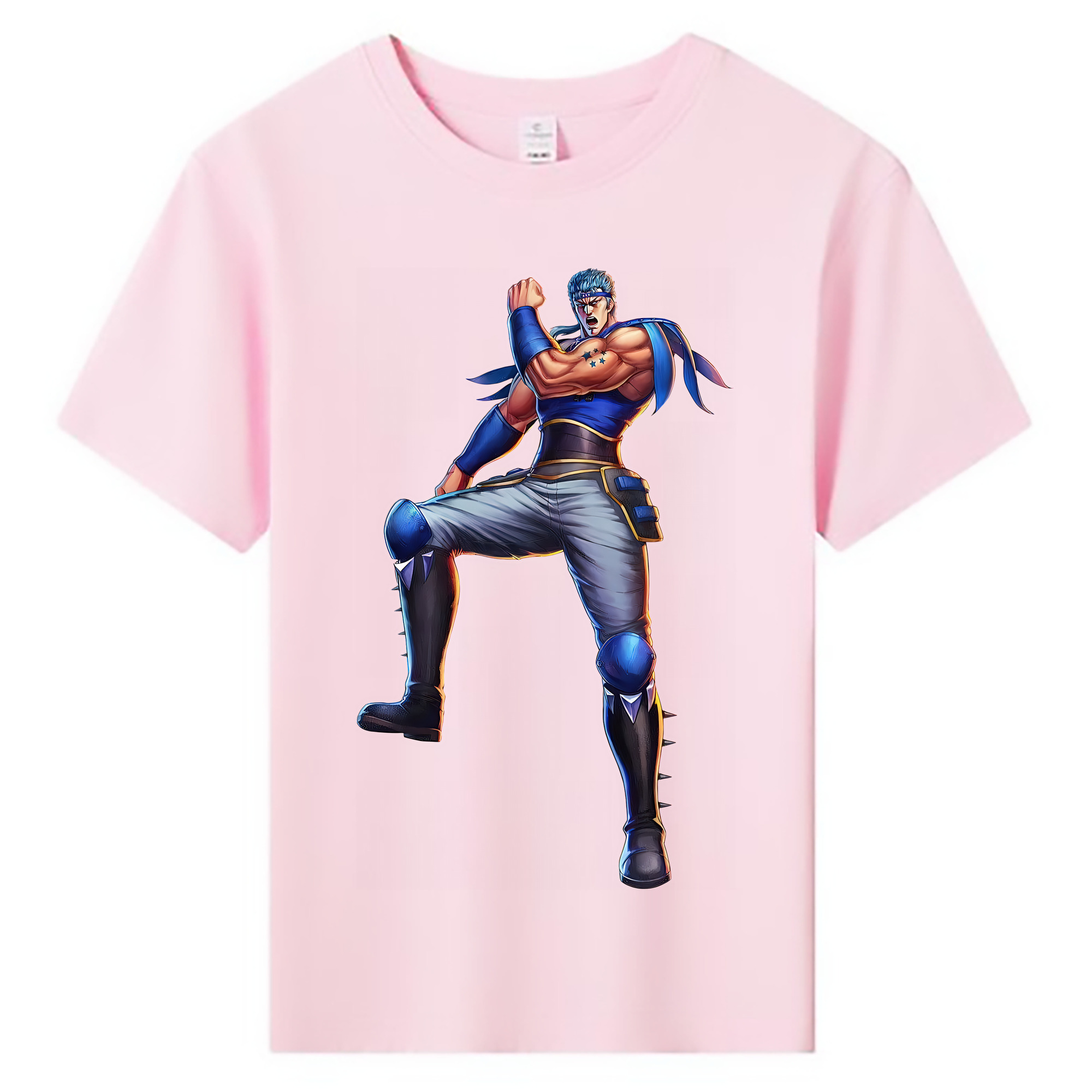 （画像用） 北斗の拳 Fist of the North Star 綿100％キッズTシャツ（フロントプリント）