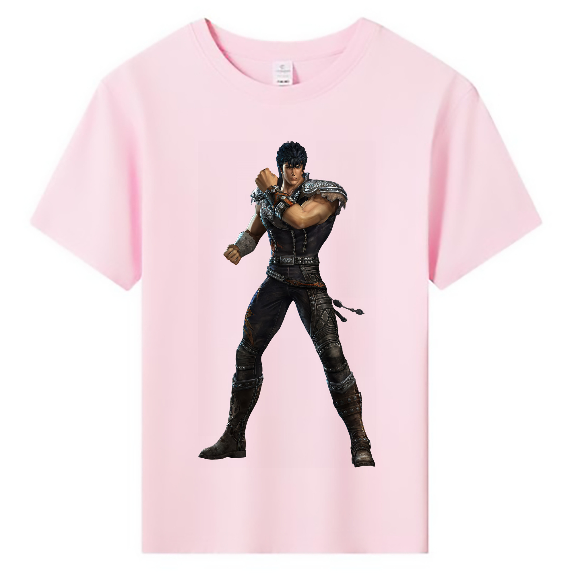 （画像用） 北斗の拳 Fist of the North Star 綿100％キッズTシャツ（フロントプリント）