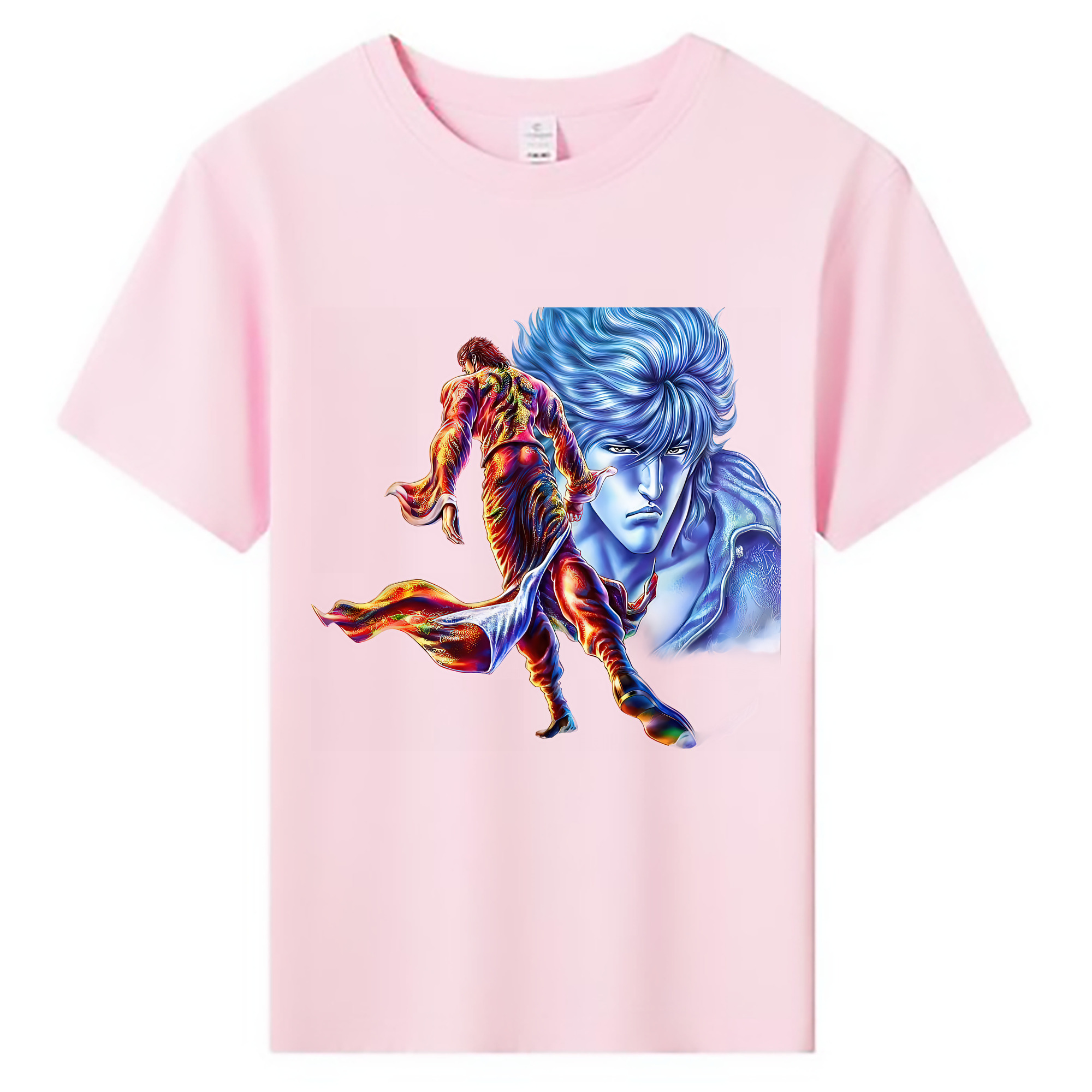 （画像用） 北斗の拳 Fist of the North Star 綿100％キッズTシャツ（フロントプリント）